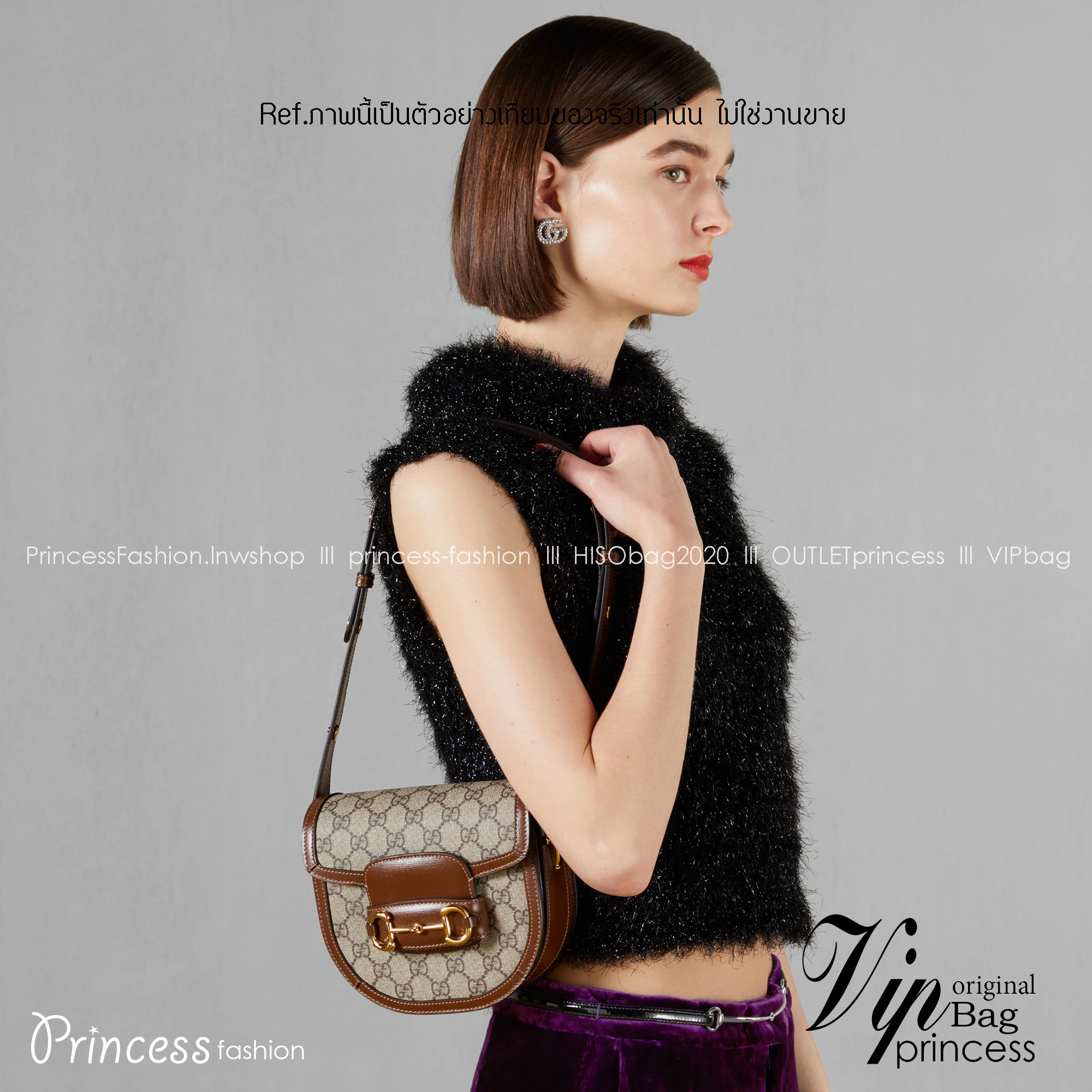 GUCCI HORSEBIT 1955 MINI ROUNDED BAG GG Supreme / GUCCI BAG พร้อมส่งที่ไทย กระเป๋าสะพายสุดคลาสสิค เรียบหรู ดีไซน์ใหม่ลาสุด 2023 **รอบนี้จัดราคาพิเศษสุดคุ้ม งานสวยเกินราคาค่ะ