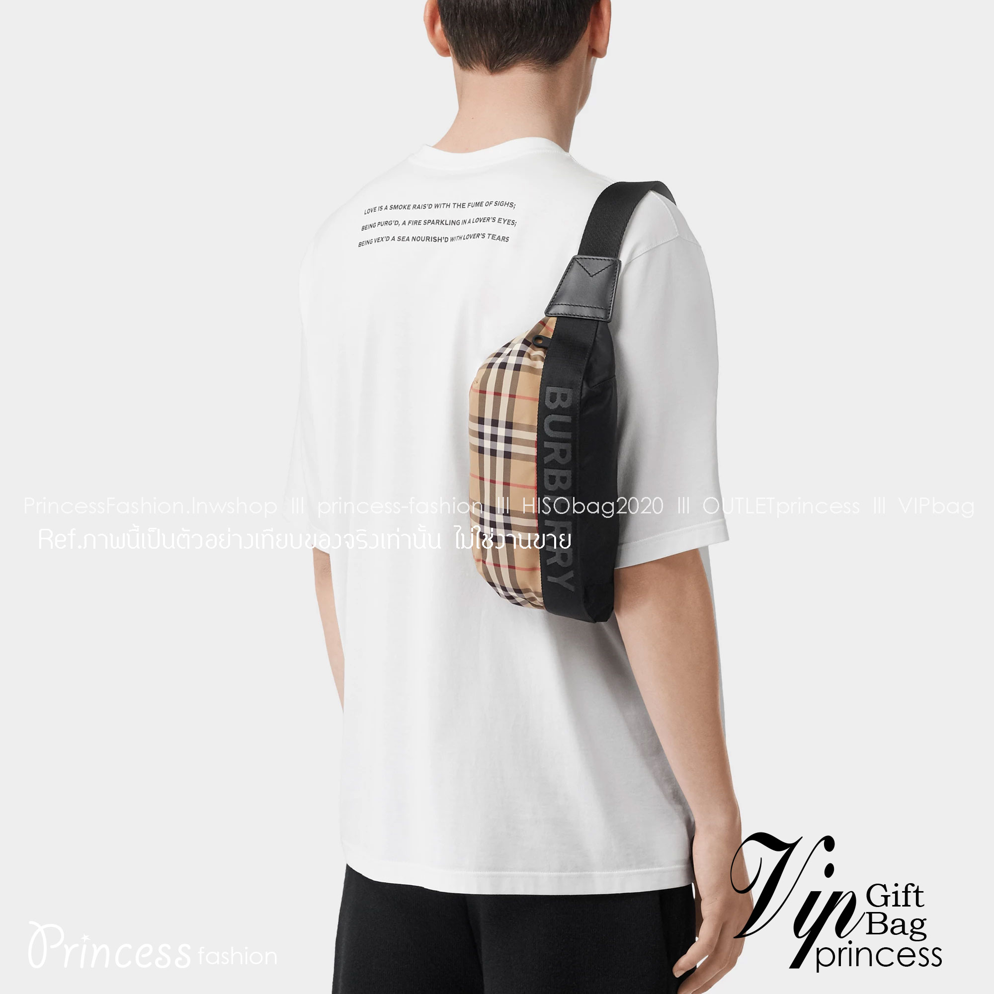 Burberry Vintage Check Sonny Belt Bag / BURBERRY FRAGRANCES BELT BAG กระเป๋าคาดเอว คาดอกแบบ UNISEX ใช้ได้ทุกเพศ ลายวินเทจตามแบบฉบับของแบรนด์