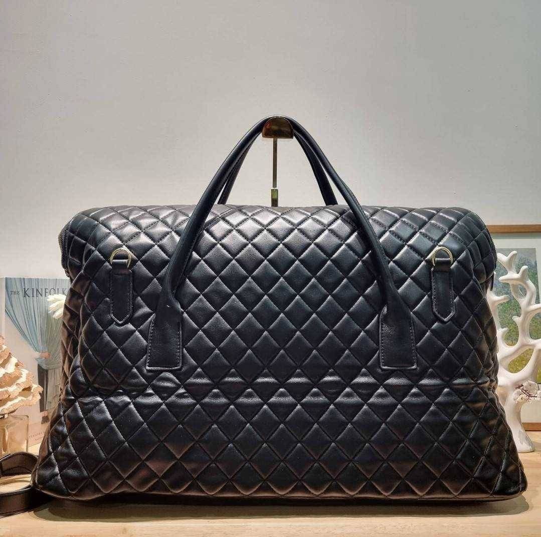 YSL ES GIANT TRAVEL BAG IN QUILTED LEATHER กระเป๋าเดินทางใบใหญ่ ดีไซน์รูปทรงเก๋ เกรดออริ 1:1 ใช้งานต่างประเทศได้