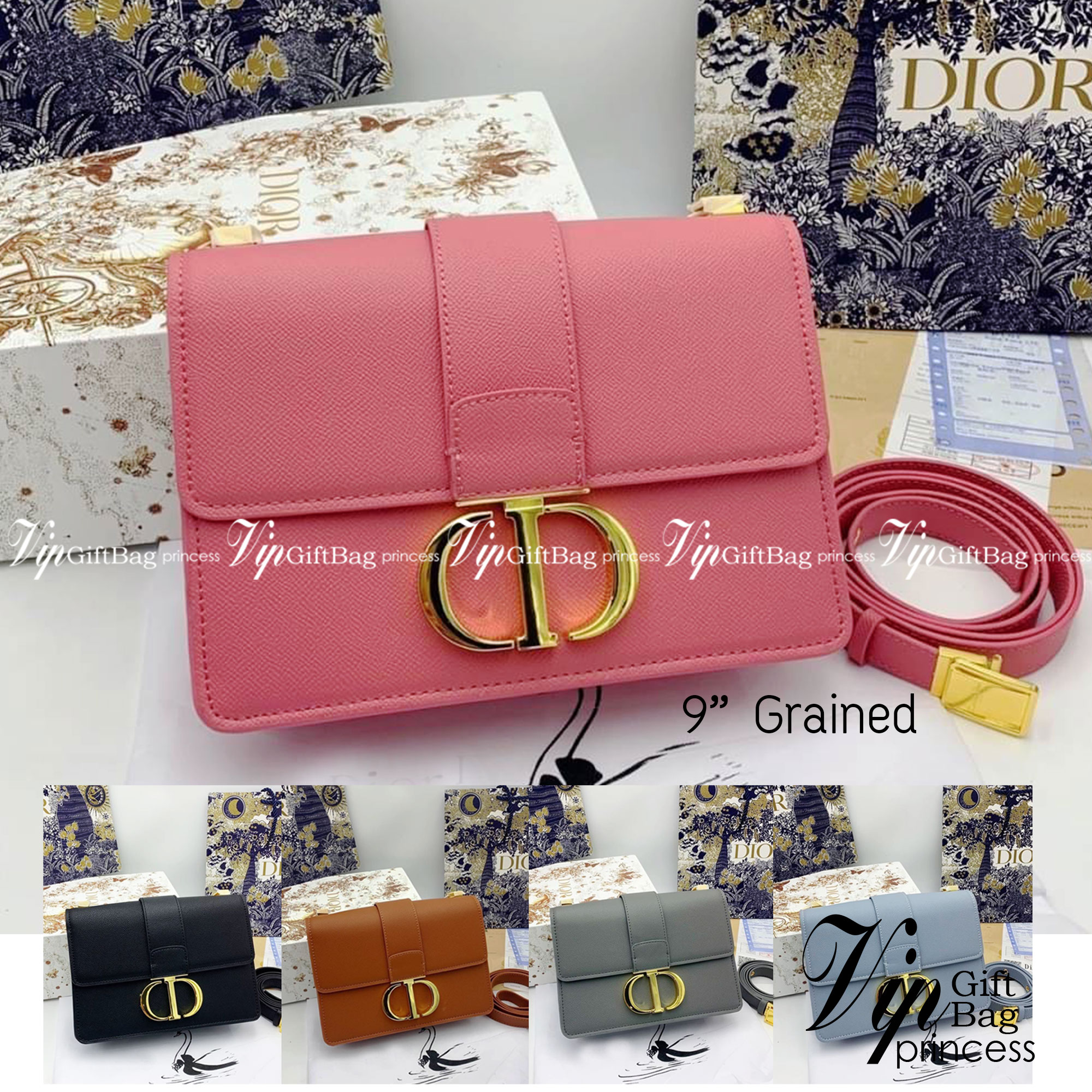 Dior 30 Montaigne Bag in Grained 9" รุ่นหนังลายเกรน กระเป๋าสะพายดิออร์ เอกลักษณ์ของความหรู น้ำหนักเบา ไอเท็มหายาก!! Best seller!! ยกให้น้องเลย!! ดีไซน์เรียบหรูในความเป็นเอกลักษณ์ ใช้งานง่าย สะดวก ได้ทุกโอกาส แนะนำเป็น everyday bag ติดตัวไว้เลยจ้าสาวๆ