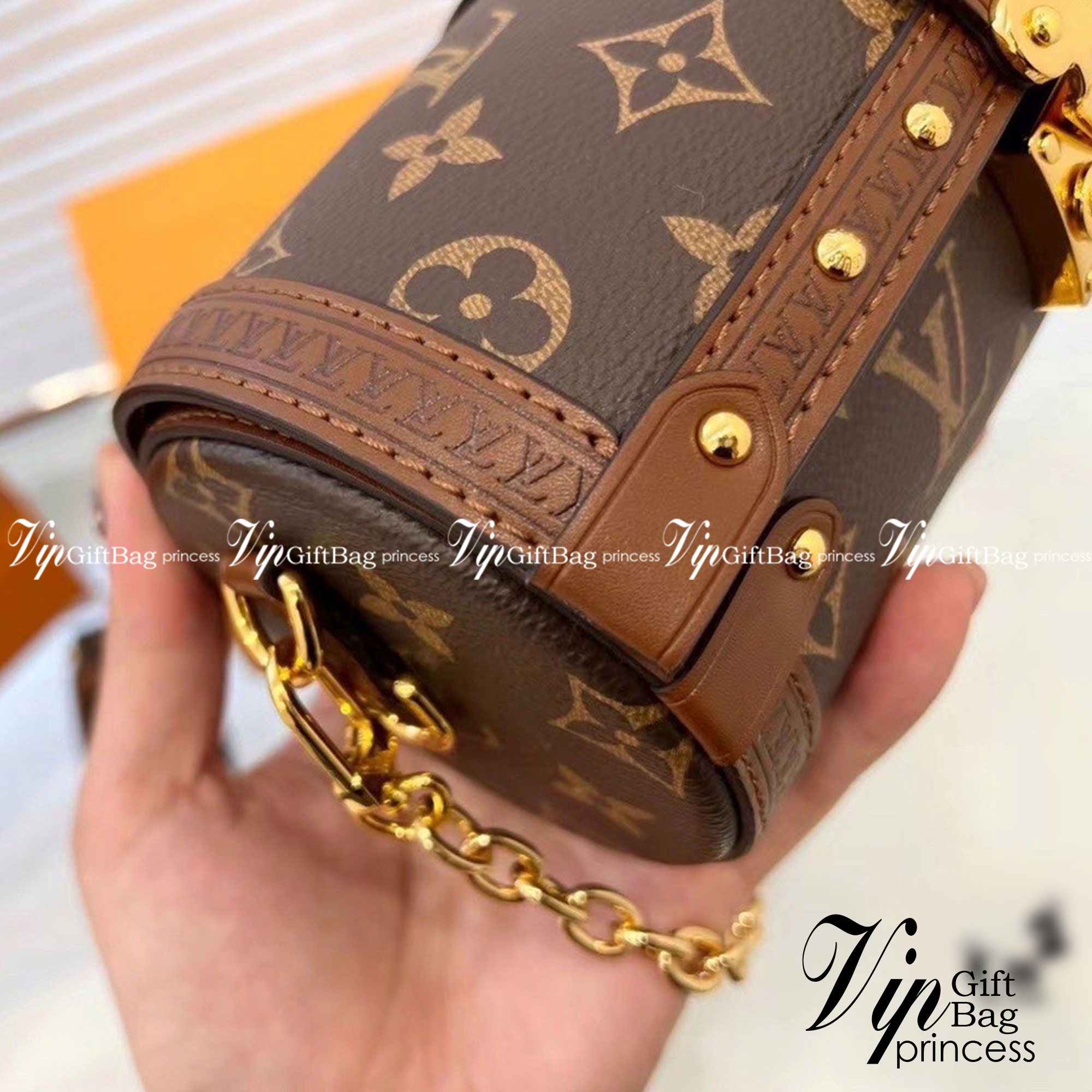 LV PAPILLON TRUNK Monogram coated canvas กระเป๋าสะพายทรงหมอน งานเปิดหน้าหนังลายโมโนแกรม อะไหล่ปั้มทุกจุด เกรดงานสวยเกินราคา ภาพสินค้าถ่ายจากงานขายจริง ใช้งานต่างประเทศได้