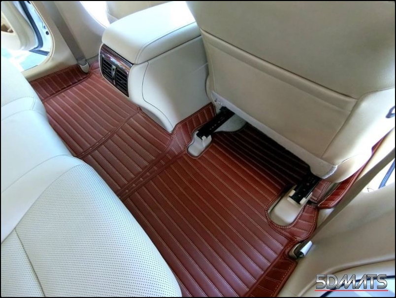 พรมปูพื้นรถยนต์5D TOYOTA CAMRY ปี2012-18 พรม5D ลายตรง เข้ารูป ตรงรุ่น เต็มคัน 3ชิ้น