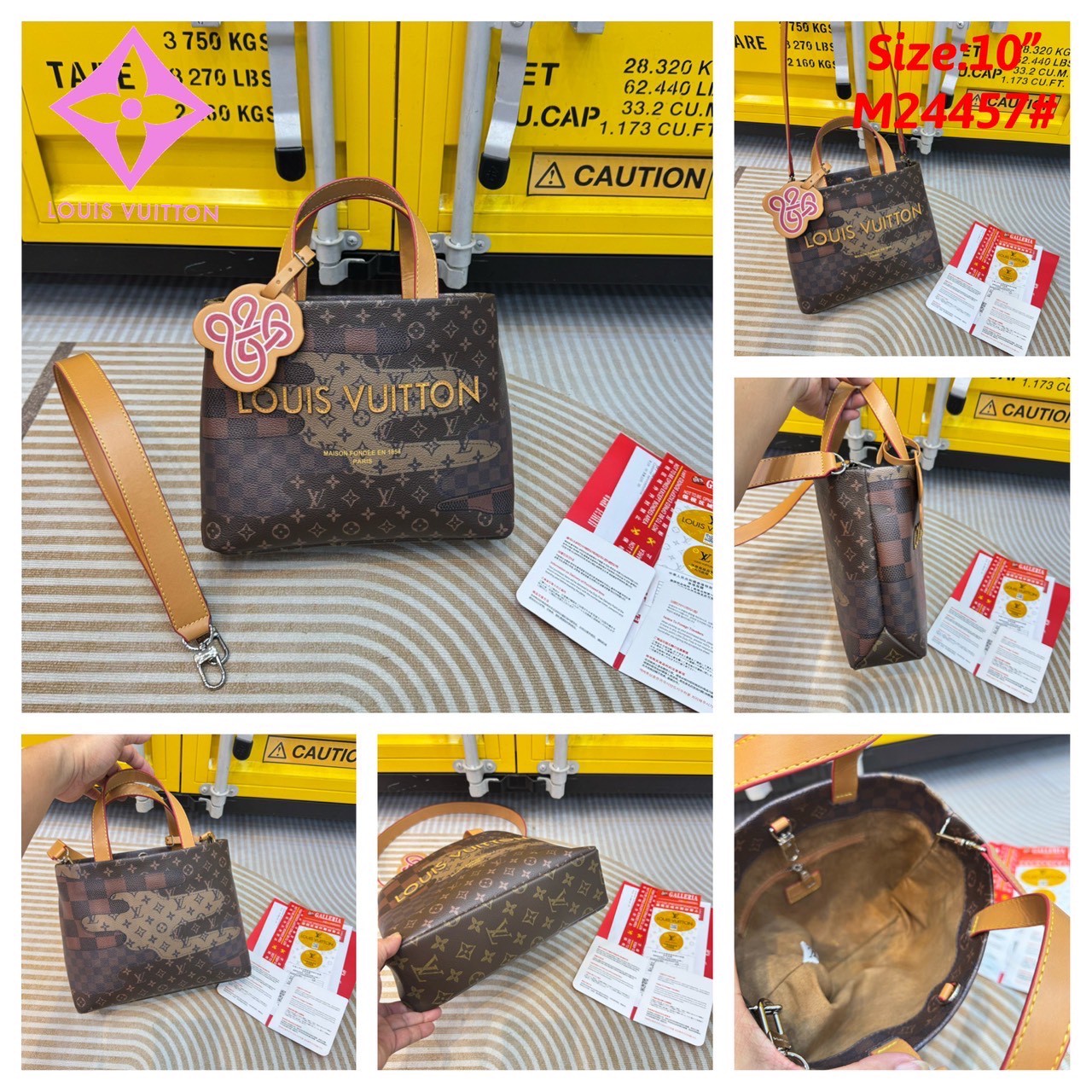 LV Shopper Tote bag Monogram Landscape Canvas กระเป๋าสะพายทรงโท้ท shopper มี 3 ขนาด สวยคลาสสิค พกพาสะดวก ใช้งานง่ายสุดๆ