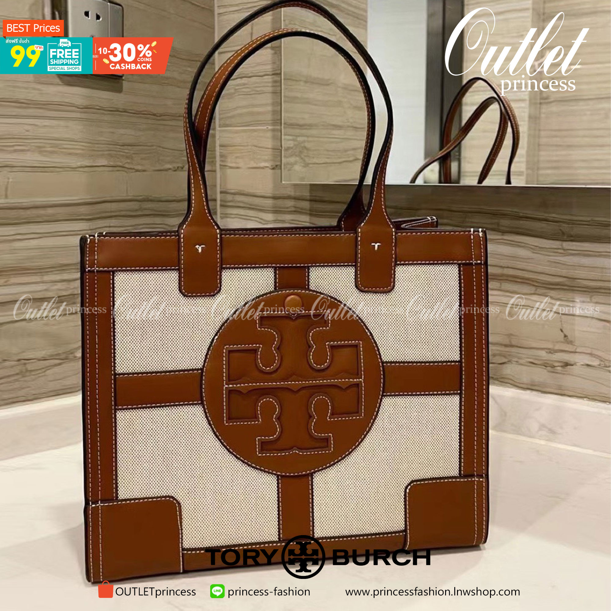 Tory burch ella canvas quadrant tote กระเป๋าสำหรับใช้ในวันที่มีกิจกรรมทางการ เช่น วันที่ไปเยี่ยมลูกค้าของบริษัทหรือประชุมสำคัญ อันดับแรกที่ควรคำนึงถึงเลยคือ "ความสุภาพของสีกระเป๋า" ในวันสำคัญเช่นนี้คุณควรเลือกกระเป๋าที่มีโทนสีเรียบง่ายสีสันไม่ฉู