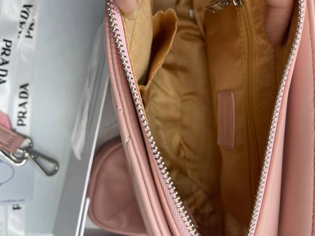 VIP 】PRADA System nappa leather patchwork bag หนังแท้ พร้อมส่งที่ไทย 6 สี