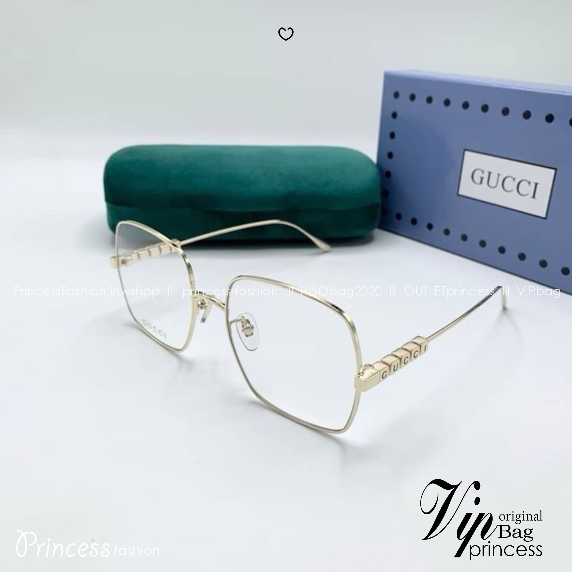 Gucci Glasses FALl WINTER 2023 แว่นตาเลนส์ใส สินค้าเข้าใหม่ล่าสุด เกรดคุณภาพดีที่สุด มาพร้อมกล่อง Full Set Box