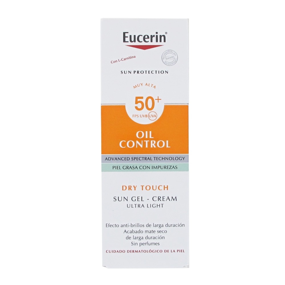 ส่งฟรีลงทะเบียนมีพร้อมส่งค่ะ Eucerin Sun Oil Control Gel-Cream Dry Touch SPF 50+ 50 ml