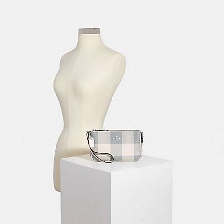 OUTTLET 】Coach NOLITA 19 WITH BUFFALO PLAID PRINT (COACH C1583) SV/CHALK MULTI