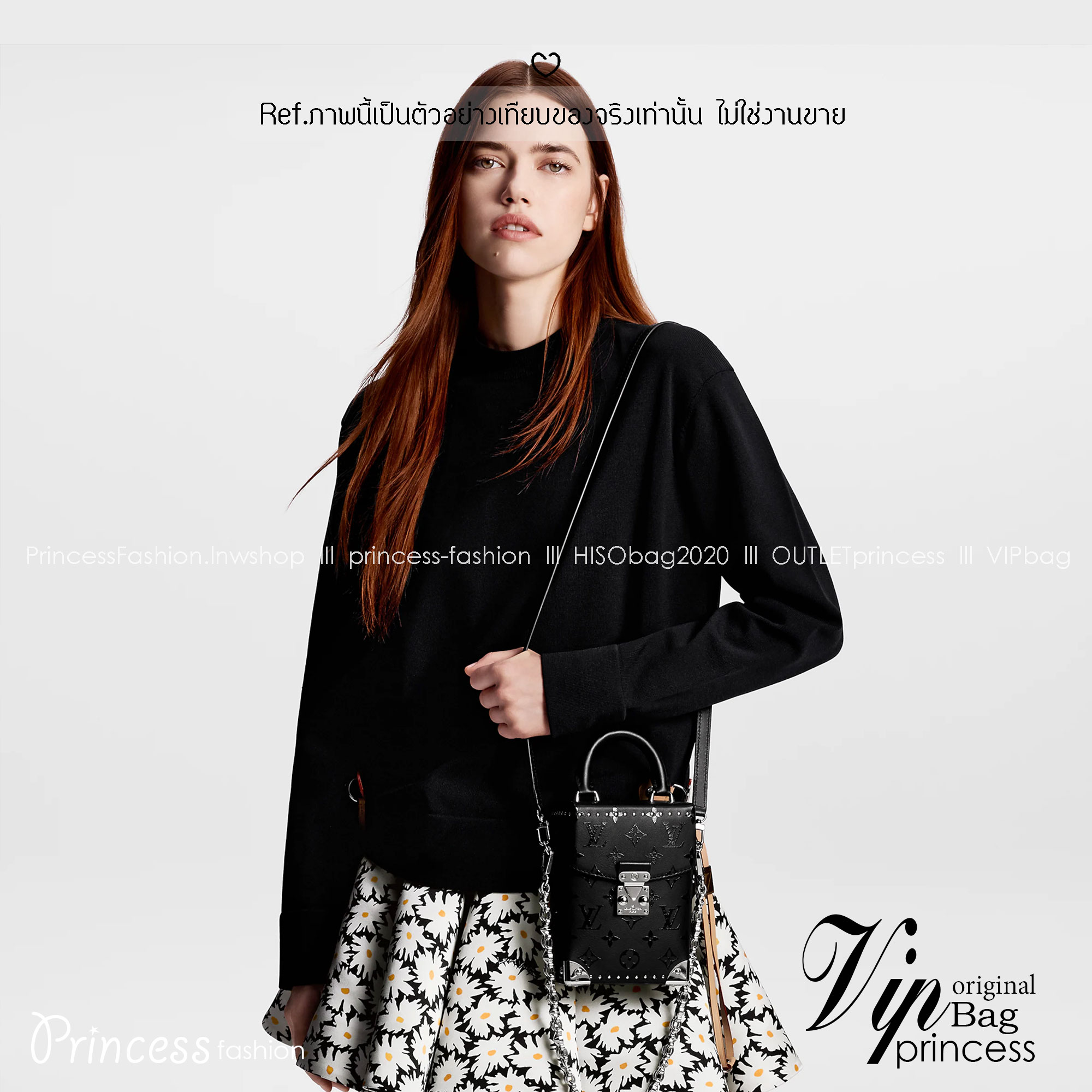 LV Camera Box Leather Bag กระเป๋าทรงกล้องสีดำคลุมโทนสวยคลาสสิก ปั้มลาย Monogram Flower ให้กลิ่นอาย edgy สไตล์ร็อกแอนด์โรล ไอเท็มหรูหราย้อนยุค ผสมผสานความทันสมัย