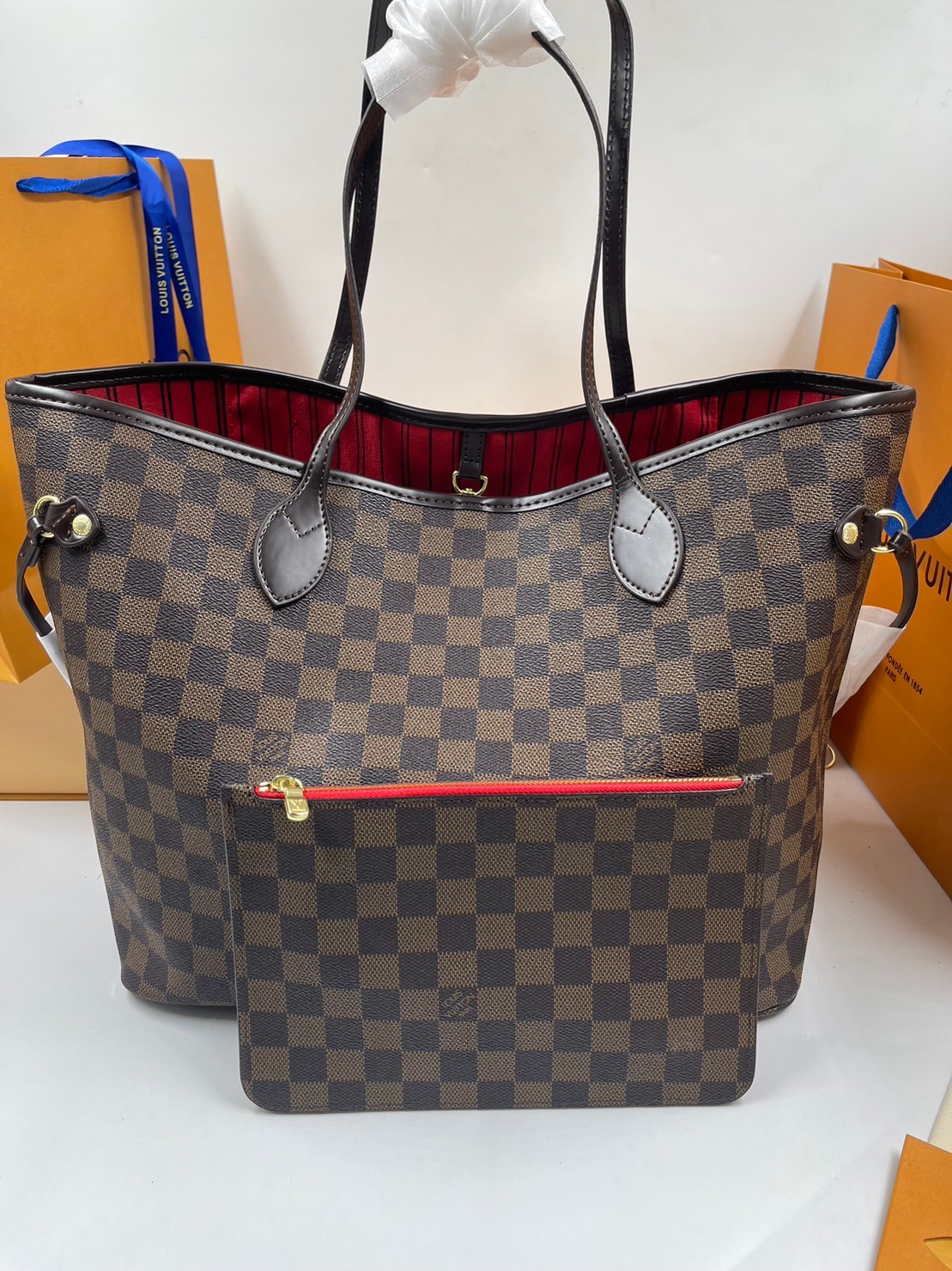 LV Neverfull GM Monogram 36cm / LV Shopping Bag พร้อมส่ง 4 สี **สินค้าเกรดออริจินอล 1:1 สลับแท้ ใช้งานต่างประเทศได้ งานสวยตามรูป ภาพถ่ายจากงานขายจริง