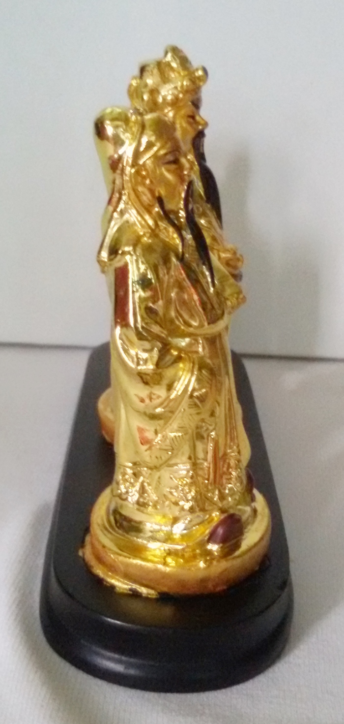 สินค้าหมดค่ะ เทพฮกลกซิ่ว องค์เล็กสีทอง แก้ชงปีมะแม ชง25% ปี2561 ช่วยเสริมดวงท่านให้ดีขึ้นค่ะ