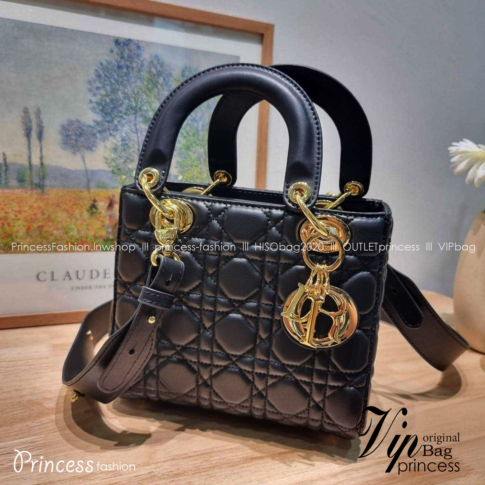 Small Lady Dior Bag / CD LADY BAG กระเป๋าสะพายข้างสุดฮอต เรียบหรู ทรงกล่องคลาสสิค เกรดออริ 1:1 ใช้งานต่างประเทศได้