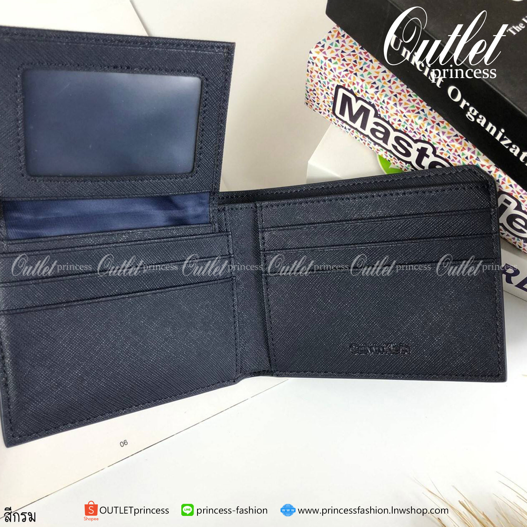 ของแท้ 100% 👍 Calvin Klein Leather Belt & Wallet Set เซตสุดคุ้ม ซื้อ 1 ได้ ถึง 3 สีกรม