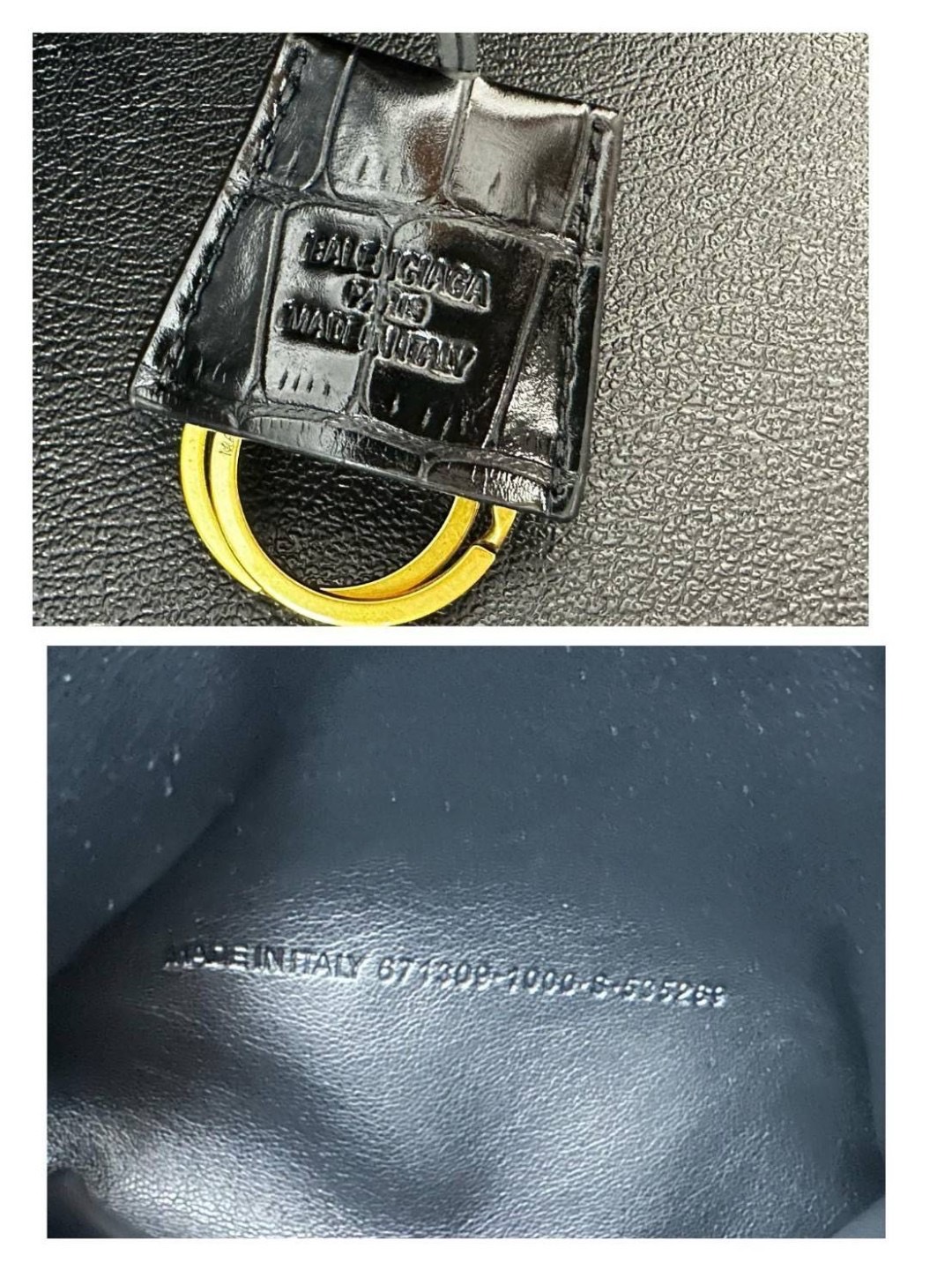 Top ORI Balenciaga RODEO LARGE HANDBAG CROCODILE EMBOSSED IN BLACK กระเป๋าถือใบใหญ่ สวยหรูด้วยหนังลายจรเข้ เกรดออริ 1:1