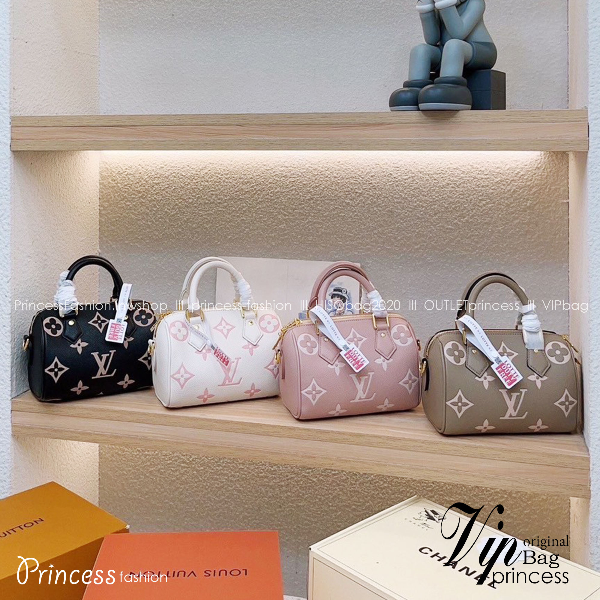 LV Speedy Bandoulière 20 Bicolor Monogram Bag / LV BAG พร้อมส่ง 4 สี Rare item น้องกระเป๋าทรงหมอนไซส์น่ารัก ดีไซน์น่าใช้มากๆ