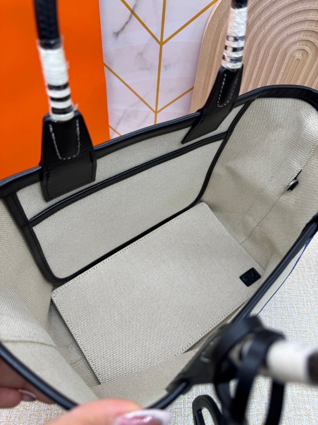 HERMES Steeple Tote Bag / H Steeple canvas tote bag 30cm กระเป๋าทรงโท้ทแคนวาสอย่างดี พิมพ์ลายคมชัด ลายใหม่สวยหรู เกรดออริ สลับแท้