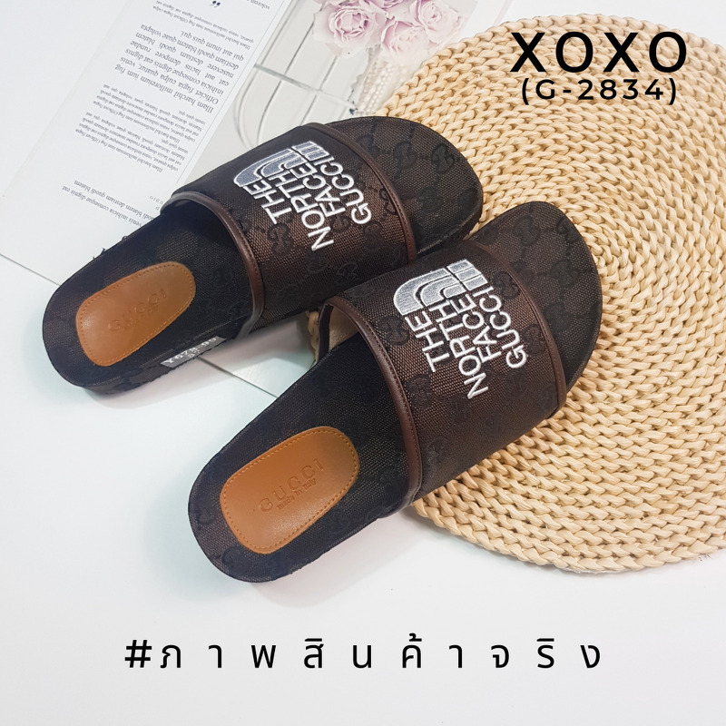 Gucci Sandals แตะงานสวม สวย ดูแพงเกินราคา ตัวใหม่ล่าสุด ชนช้อป แอดบอกเลยงานนี้ต้องมี วัสดุผ้าลาบแบรยด์ ด้านหน้างานปัก รุ่นคอลเลคชั่นใหม่ ด้านในรองฟองน้ำนุ่ม พื้นร่องบุ๋ม กระชับเท้า น้ำหนักเบา แมทส์ชุดง่าย