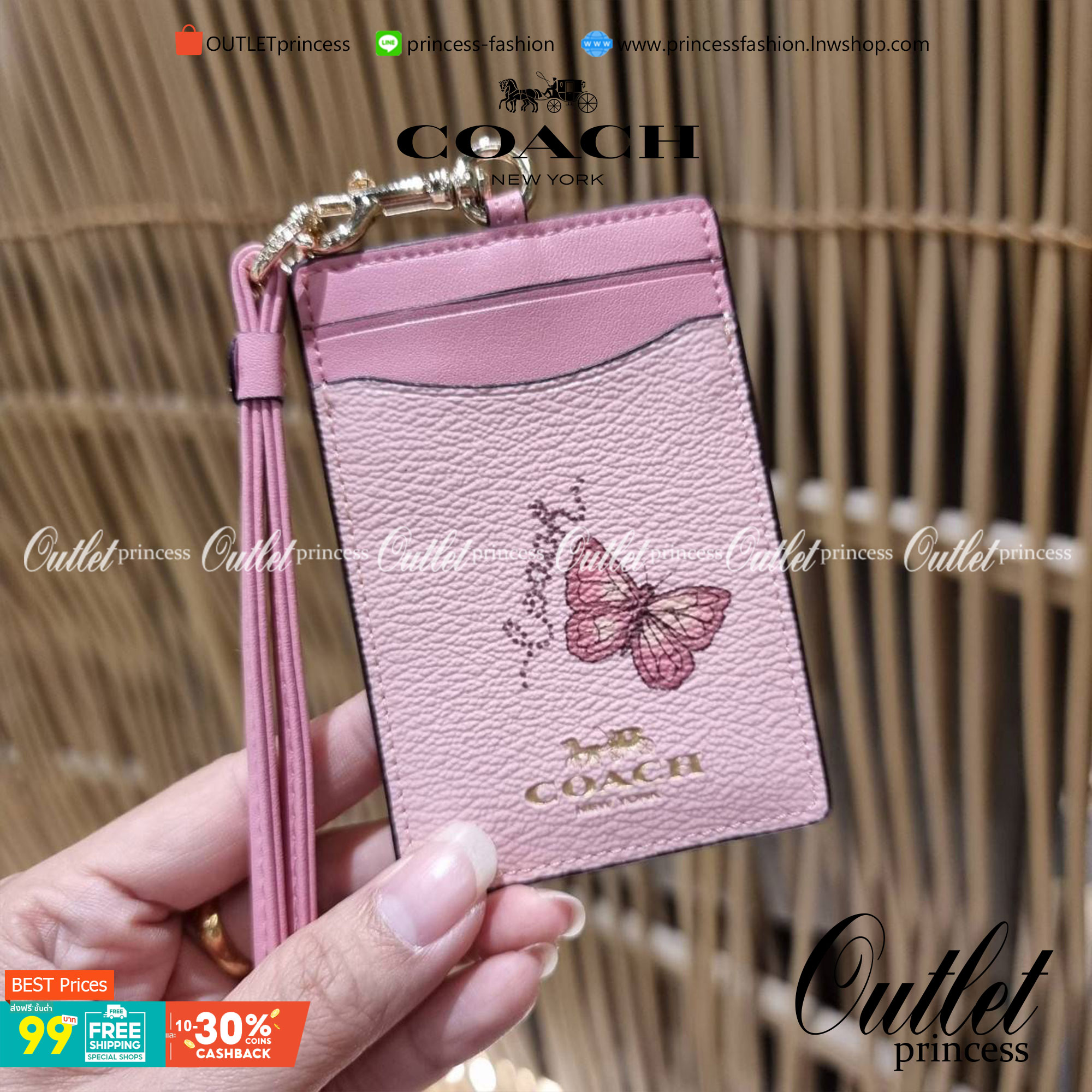 COACH C3305 ID LANYARD IN COLORBLOCK SIGNATURE CANVAS ง่ายๆแบบไม่ธรรมดา!! คลาสสิคแต่มีดีเทลโดดเด่น!! กระเป๋าถนอมบัตร พร้อมสายคล้องคอ ดีไซน์ลวดลายสวย ดูดีทุกแบบ ใช้งานง่าย พกพาสะดวก จะใส่บัตรพนักงาน บัตรเครดิต บัตรปชช. ใบขับขี่ และบัตรอื่นๆที่อยากจะใส่!! ต