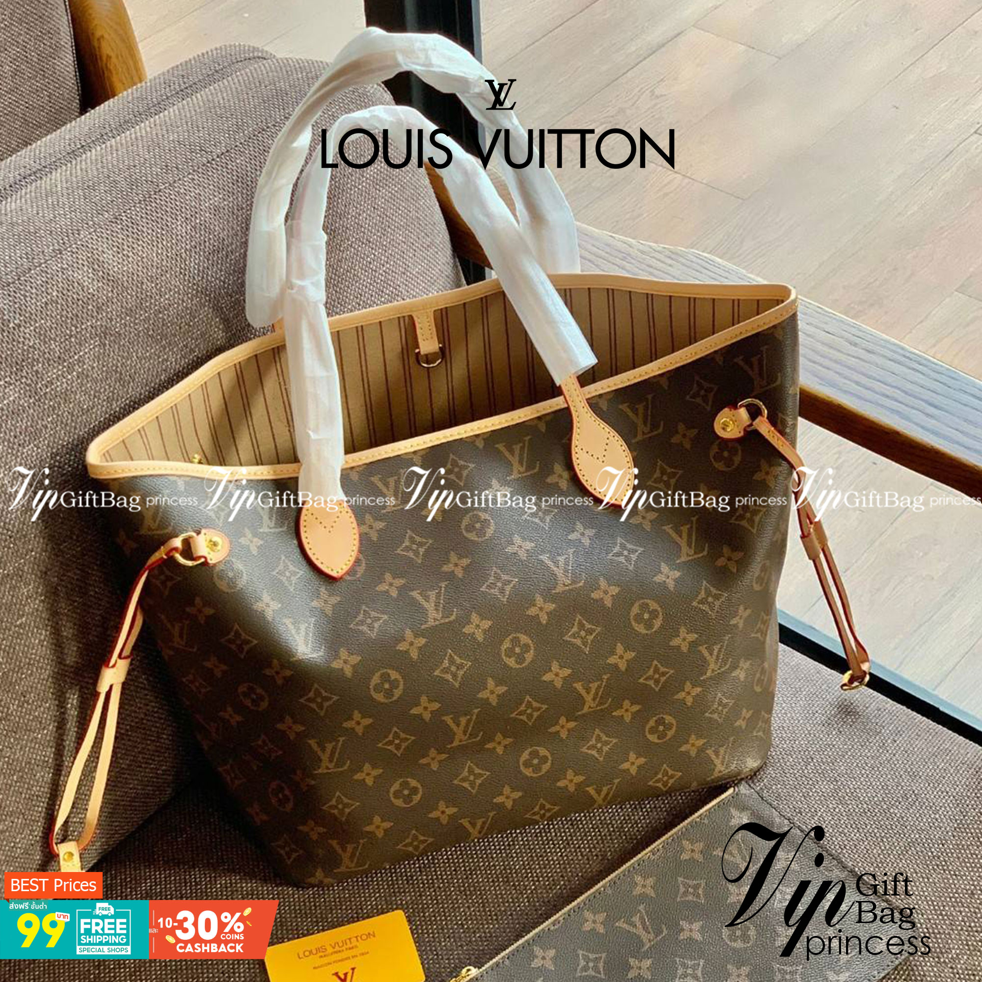 VIP 】LOUIS VUITTON NEVERFULL MM พร้อมส่ง มาพร้อมใบลูก สุดคุ้มค่าา❗️ กระเป๋าหิ้ว//คล้องไหล่ ใบใหญ่ ทรงสุดฮิตจาก LV premium gift เคาเตอร์ ตปท. หนังแท้ นิ่มลายLV ทั้งใบสวยงามค่ะ ปากกระเป๋ามีตัวคล้อง ภายในกระเป๋กว้างมากๆ สาวๆที่สัมภาระเยอะหายห่วงเลยค่ะ