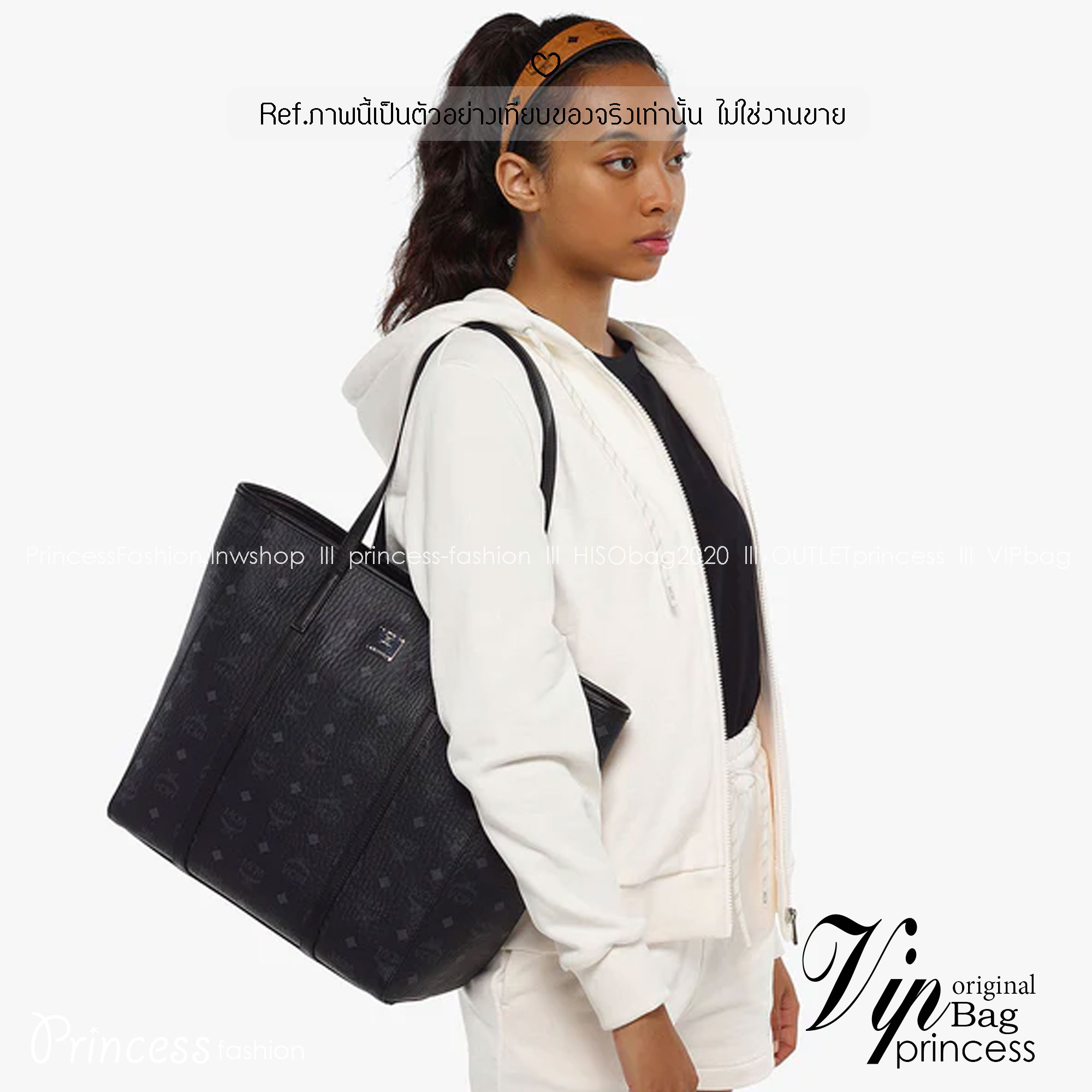 M.C.M MEDIUM TONI SHOPPER กระเป๋าทรงโท้ทใบใหญ่จุใจ เกรดท็อปออริ 1:1 สลับแท้ ใช้งานต่างประเทศได้ ภาพถ่ายจากงานขายจริง