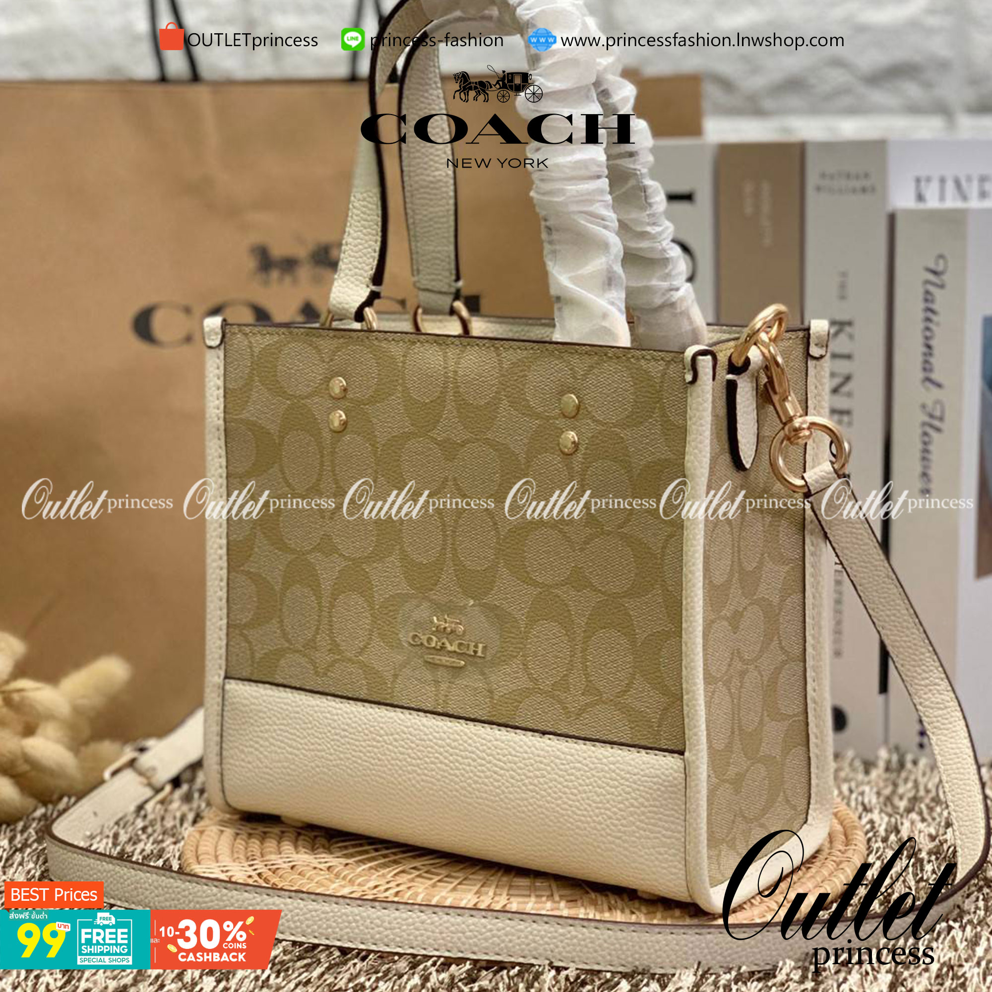 น่าใช้มากๆ สวยเกินราคาไปเลยจร้าา😘 COACH FIELD TOTE 22 SMALL BAG ((C5122)) พร้อมส่งความสวยที่ไทยค่ะ! กระเป๋าหิ้วหรือสะพายข้างได้ หนังแท้นิ่ม ใบจริงสวยมากๆเลยค่ะ ปากกระเป๋าแบบกระดุมแม่เหล็ก ภายในกว้างใส่ของจำเป็นของสาวๆได้เยอะเลย มีช่องซิปและช่องเล็