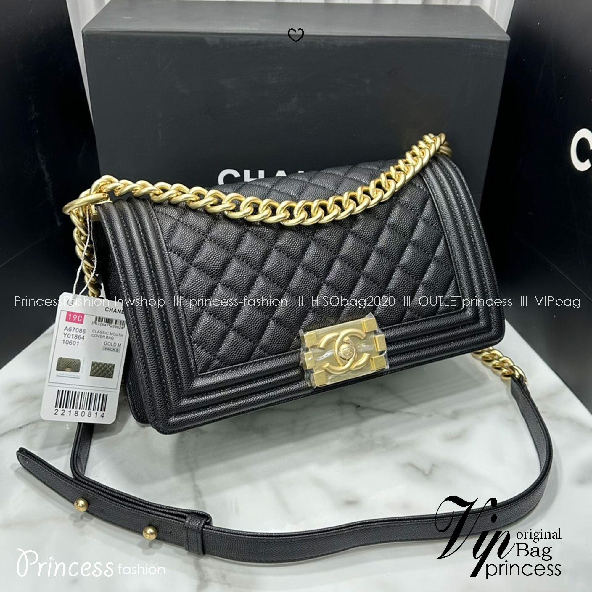 ORI หนังแท้ | CHANEL Boy 25cm shoulder bag กระเป๋าสะพายรุ่นยอดนิยม หรูหราระดับตำนาน สวยงามเหนือกาลเวลา