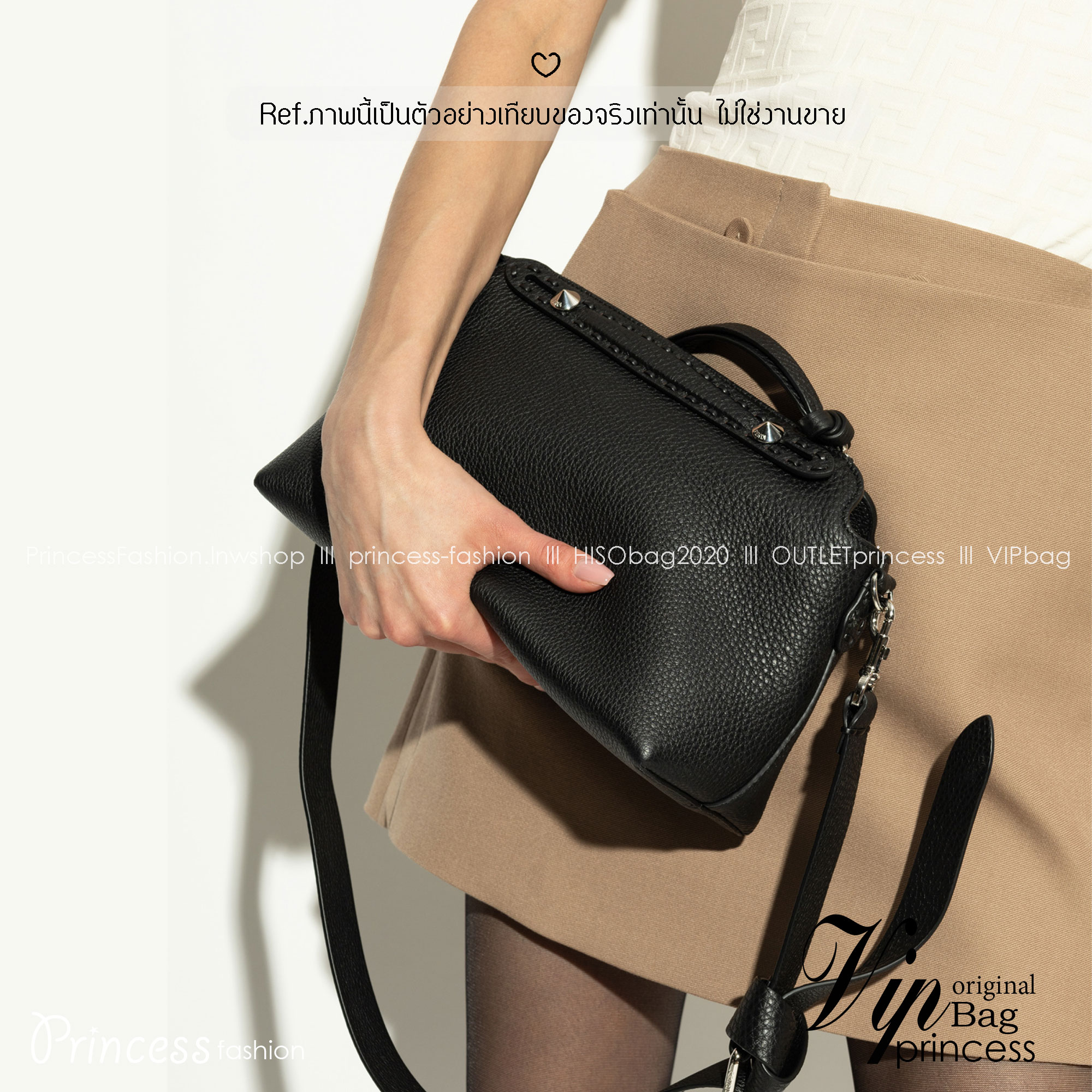 FENDI Medium By The Way Selleria Shoulder Bag กระเป๋าสะพายรุ่นใหม่ล่าสุด รูปทรงใช้งานง่าย โมเดิร์นและหรูหราขึ้น สไตล์ไม่ซ้ำภายในโล่งกว้าง ใส่ของสำคัญได้สบายๆ