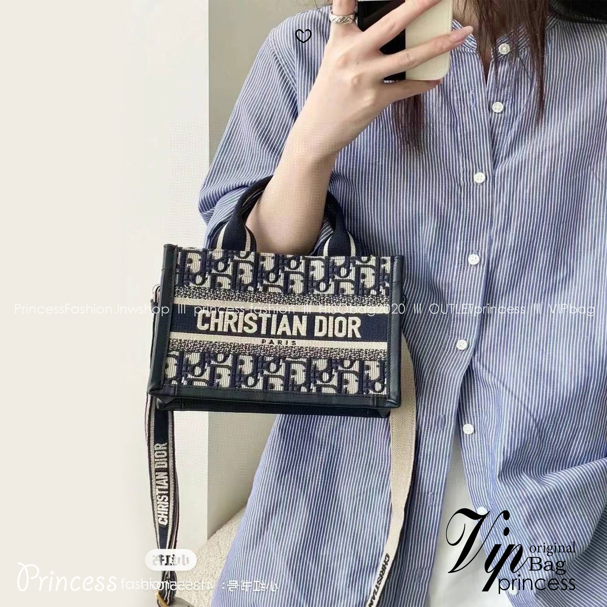 Dior mini book tote macro cannage bag กระเป๋าทรงโท้ทสุดฮิต ไซส์มินิ ดีไซน์ใหม่ หนังสวย พกพาไปไหนก็ได้ คล่องตัวและแมตช์ง่ายสุดๆ เกรดท็อปไฮเอน 1:1 ใช้งานต่างประเทศได้