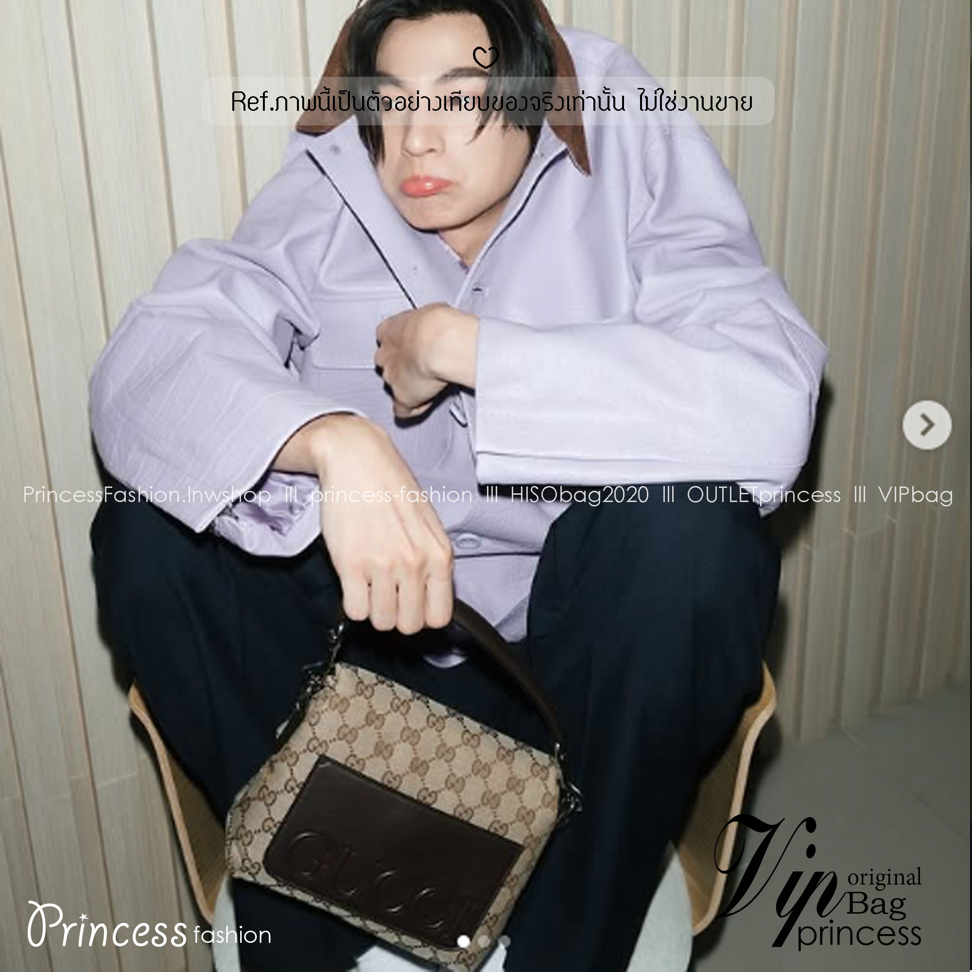 GUCCI GG canvas small crossbody bag กระเป๋าสะพายทรงใหม่เรียบง่าย ที่สุดของความคลาสสิค ด้านหลังมีช่องเก็บแต่งหนังปั้มแบรนด์สวยหรูโดดเด่น เป็น Unisex ใช้งานได้ทั้งชายหญิง