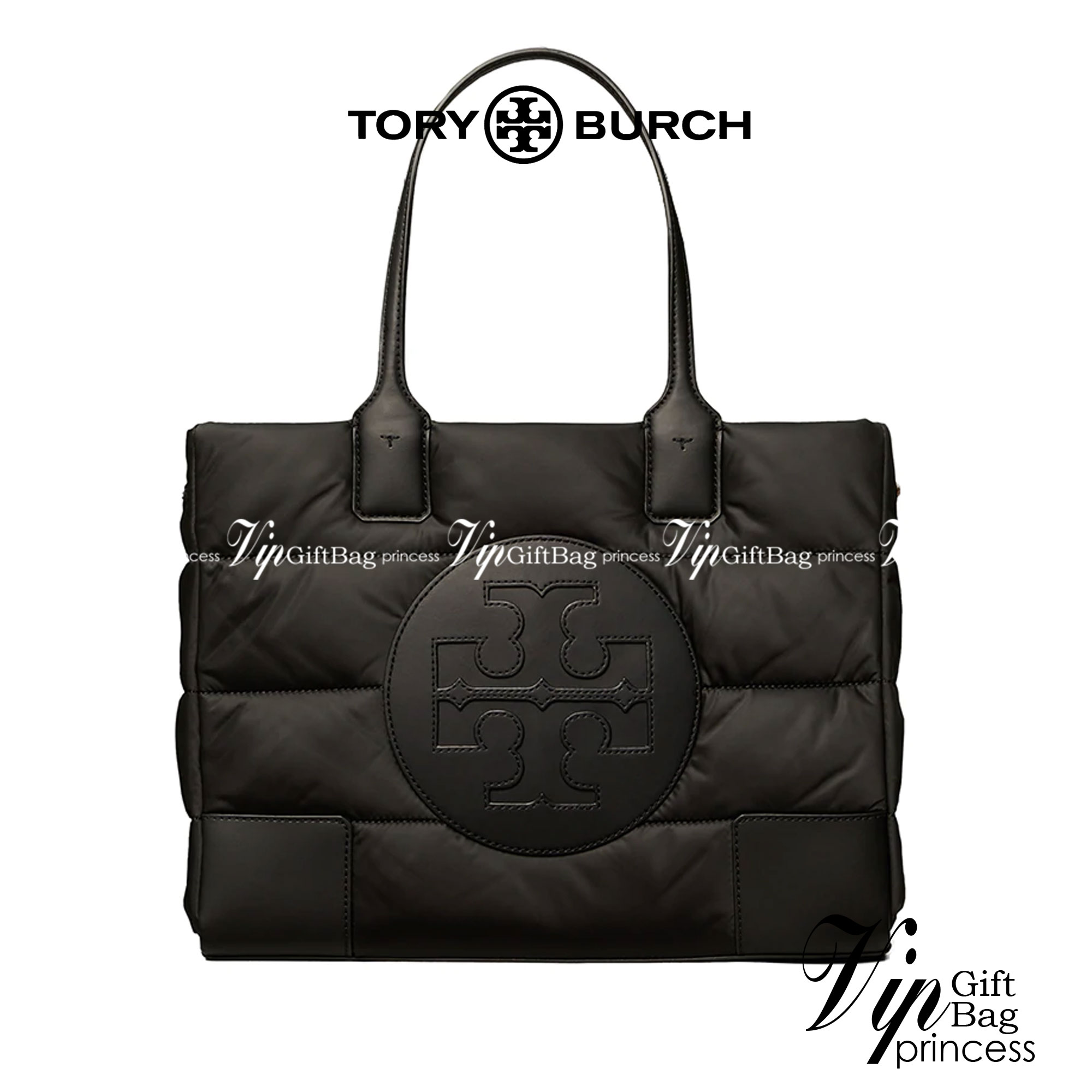 พร้อมส่งที่ไทย TORY BURCH Ella Puffer Tote Bag 40cm กระเป๋าโท้ทใบใหญ่ ภายในโล่งกว้าง จุของได้เยอะ ภาพสินค้าถ่ายจากงานขายจริง ใช้งานต่างประเทศได้
