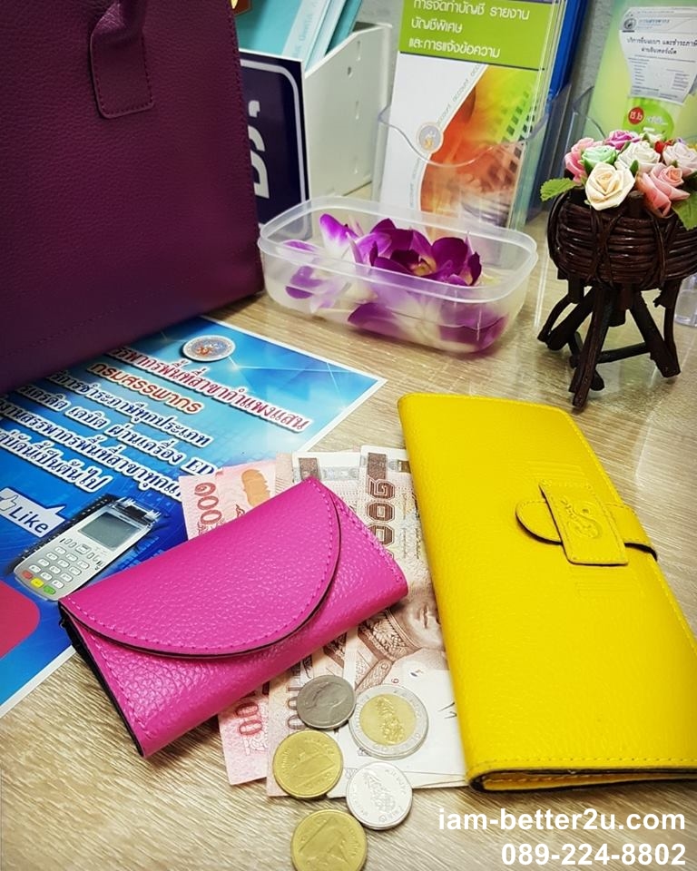 กระเป๋าสตางค์ใบยาว Sashy Yen Wallet สวยงาม ขนาดพอดีมือ พกสะดวก ตัดเย็บเนี๊ยบ เป๊ะทุกรายละเอียด