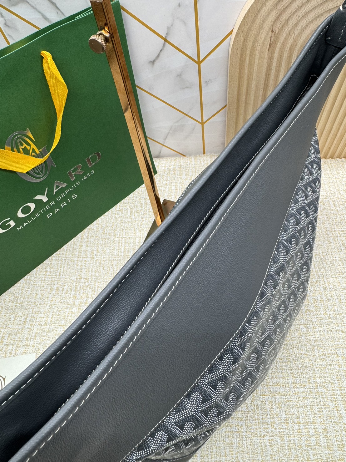 พร้อมส่ง 5 สี Goyard Grenadine Hobo Top Zipper Closure / Goyard Hobo Bag กระเป๋าสะพายทรงโฮโบใบใหญ่ 🧡 เกรดท็อปออริจินอล 1:1 สลับแท้ ใช้งานต่างประเทศได้