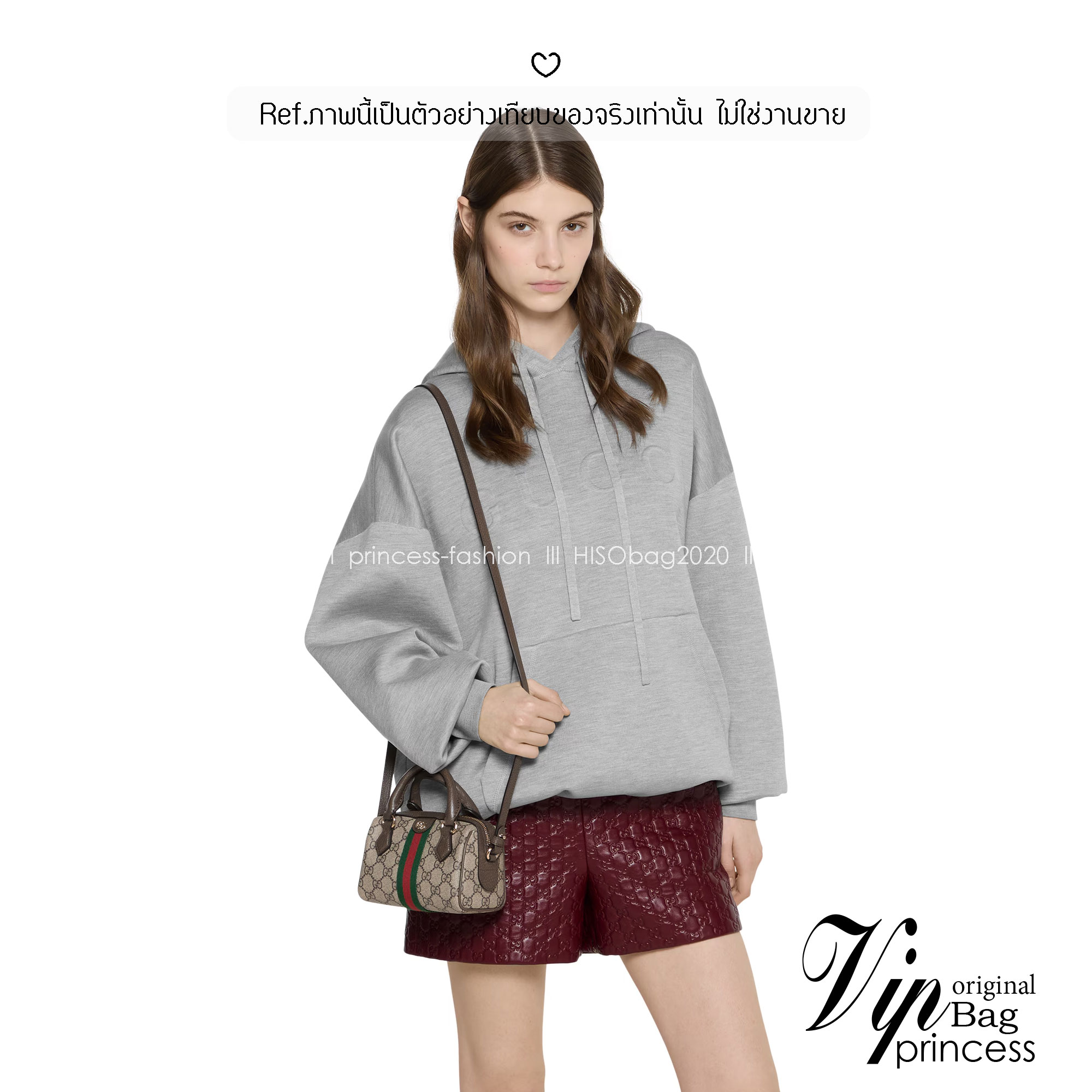 ORI หนังแท้ | Gucci Ophidia boston bag GG Monogram Double G / Gucci Keepall Bag กระเป๋าสะพายทรงหมอนบอสตัน รูปทรงใช้งานง่าย ฟังก์ชั่นการใช้งานที่ได้รับการตีความใหม่