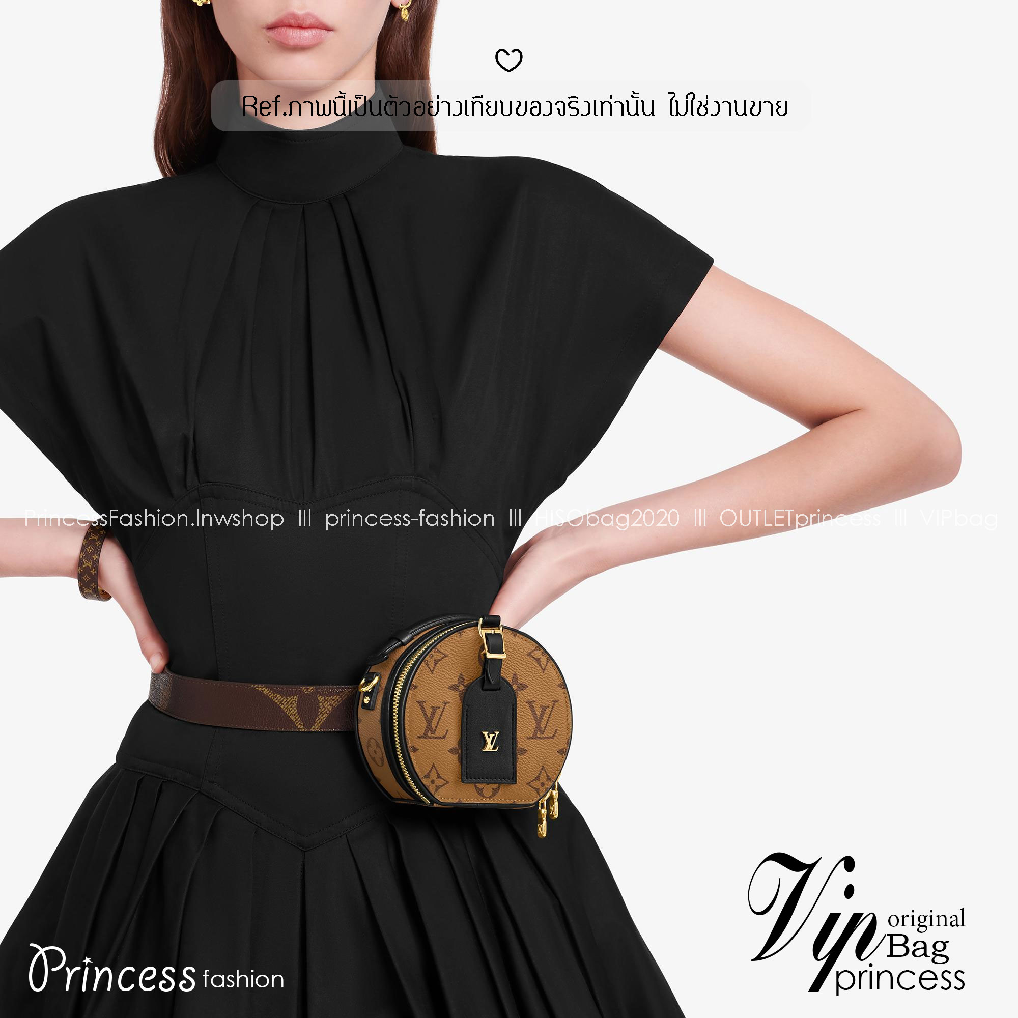 สลับแท้ Top ORI | LV Mini Boite Chapeau / lvpetite กระเป๋าคาดเอว พร้อมสายสะพายข้างได้ หนังแคนวาสแท้ เกรดดีสุด 🤍 เกรดเทพออริจินอล สลับแท้ 1:1 ภาพถ่ายจากงานขายจริง ใช้งานต่างประเทศได้