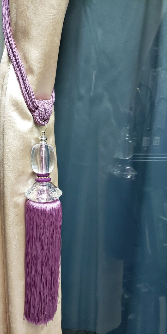 สายรวบม่าน ขนาดจัมโบ้ รุ่นจักรพรรดิ (emperor) สีม่วง (ราคาต่อ1ชิ้น)