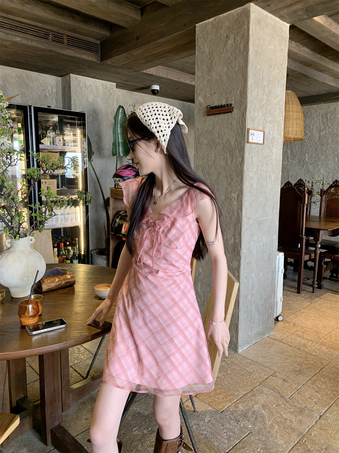 พร้อมส่ง 🫐 Ida dress เดรสตัวยาวผ้าชีฟองสวยมาก (IN38762)