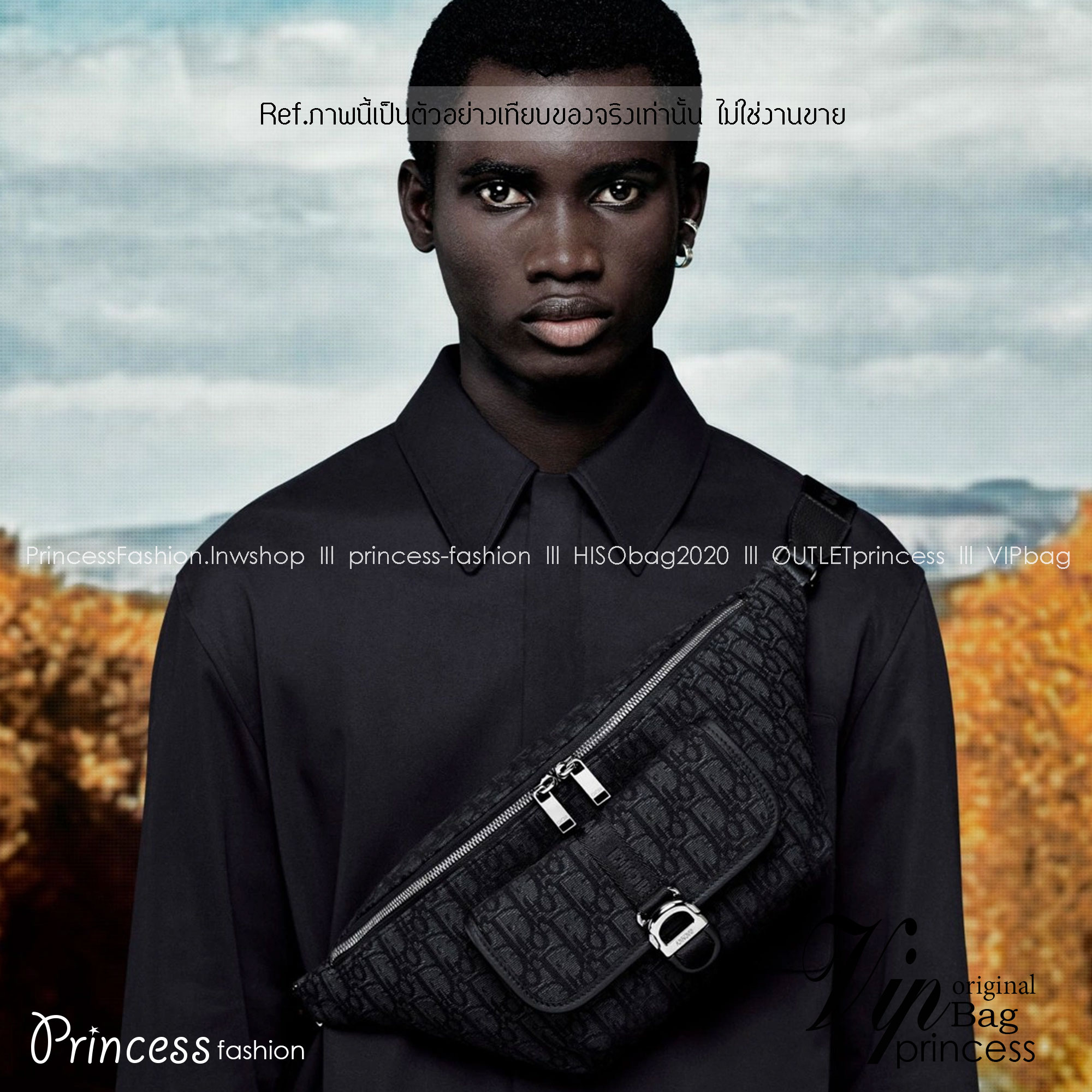 DIOR 8 waist bag Oblique jacquard fabric กระเป๋าสะพายคาดอก เอกลักษณ์ทอผ้าแจ็คการ์ดอย่างดี สวยสง่างามเหนือกาลเวลา มีไว้ไม่มีเอาท์ ท่านชายควรมีมากค่ะ