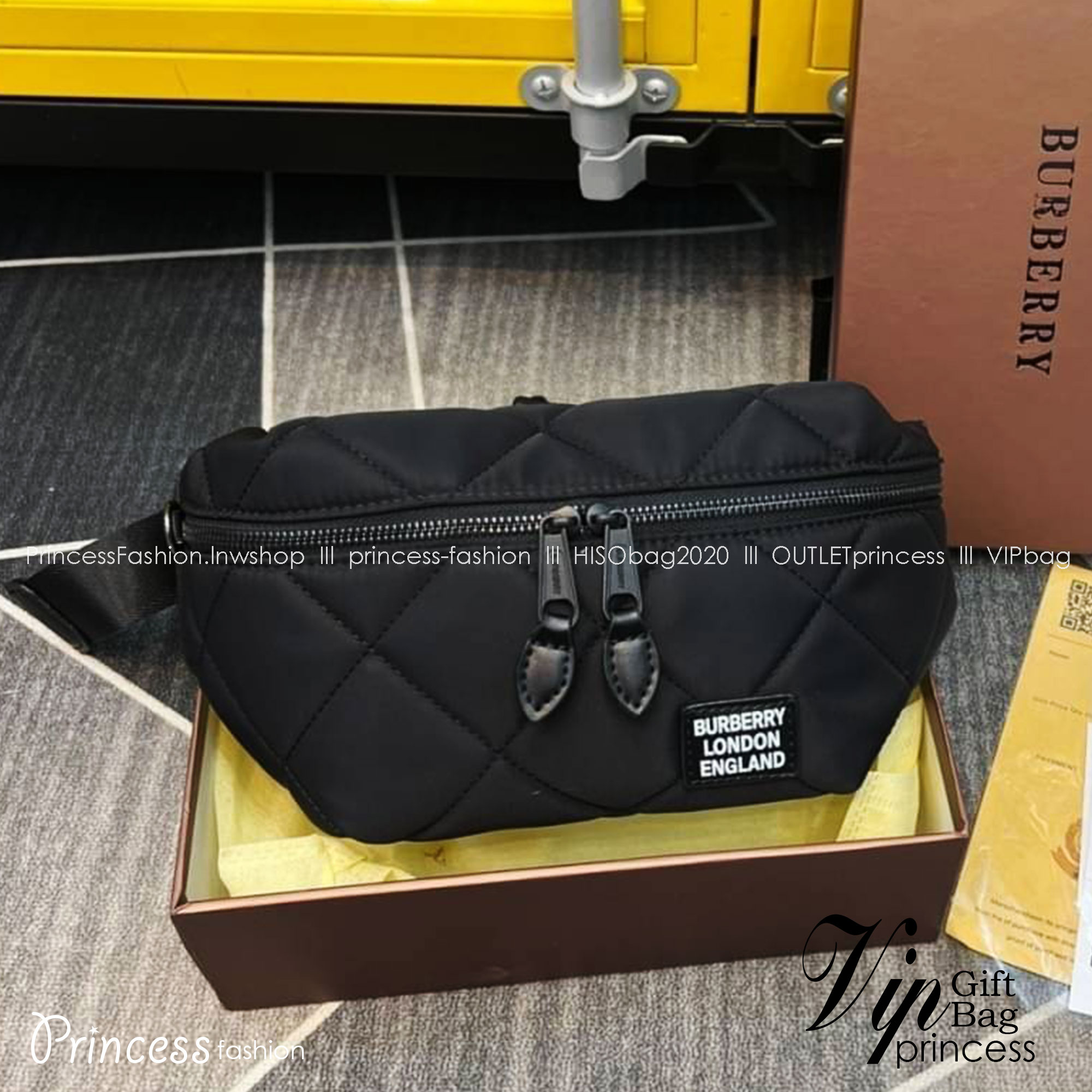 BURBERRY BELT BAG / Burberry Vintage Check Sonny Belt Bag / BURBERRY FRAGRANCES BELT BAG กระเป๋าคาดเอว คาดอกแบบ UNISEX ใช้ได้ทั้งชายหญิง