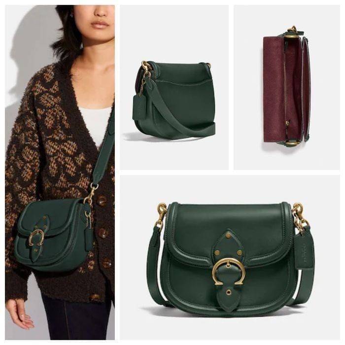 COACH C0749 BEAT SADDLE BAG The best item! ที่สาวๆรอคอย! ฮอตไฟลุก! สีหายาก ละมุนคุณหนู คอลเลคชั่นใหม่ ดีไซน์หรูหรา พิเศษมากๆมาพร้อมสายสะพาย 2 เส้น ใช้คู่กันหรือแยกสะพายก็สวยครบสูตร กระเป๋าสะพายทรง saddle คลาสสิค วัสดุหนัง glove-tanned ทนทาน เปิด-ปิดด้วยกร