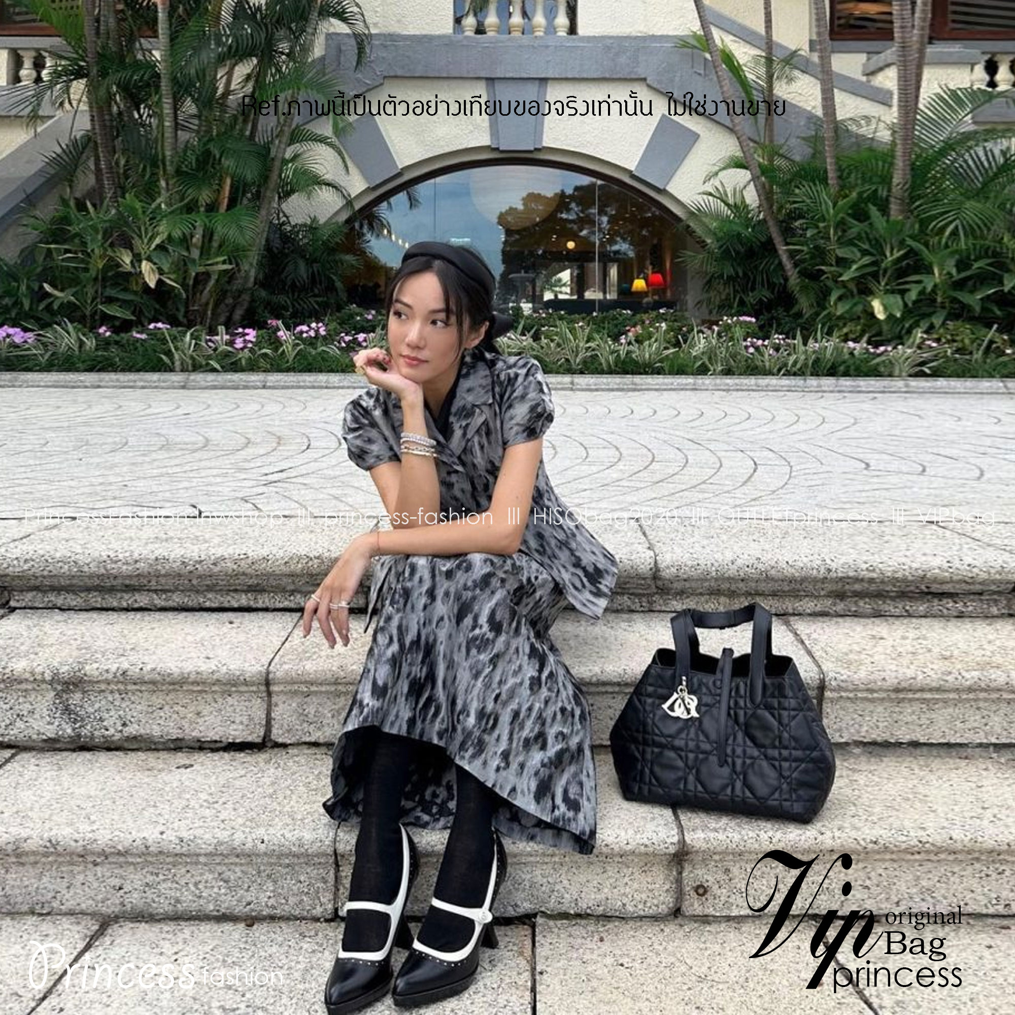 MEDIUM 30cm DIOR TOUJOURS BAG Macrocannage Calfskin / DIOR Tote Bag ออริ 1:1 พร้อมส่ง 5 สี กระเป๋าสะพายทรงโท้ท จุของได้เต็มที่ รูปทรงคลาสสิค หนังสวย หรูหราเกินราคา