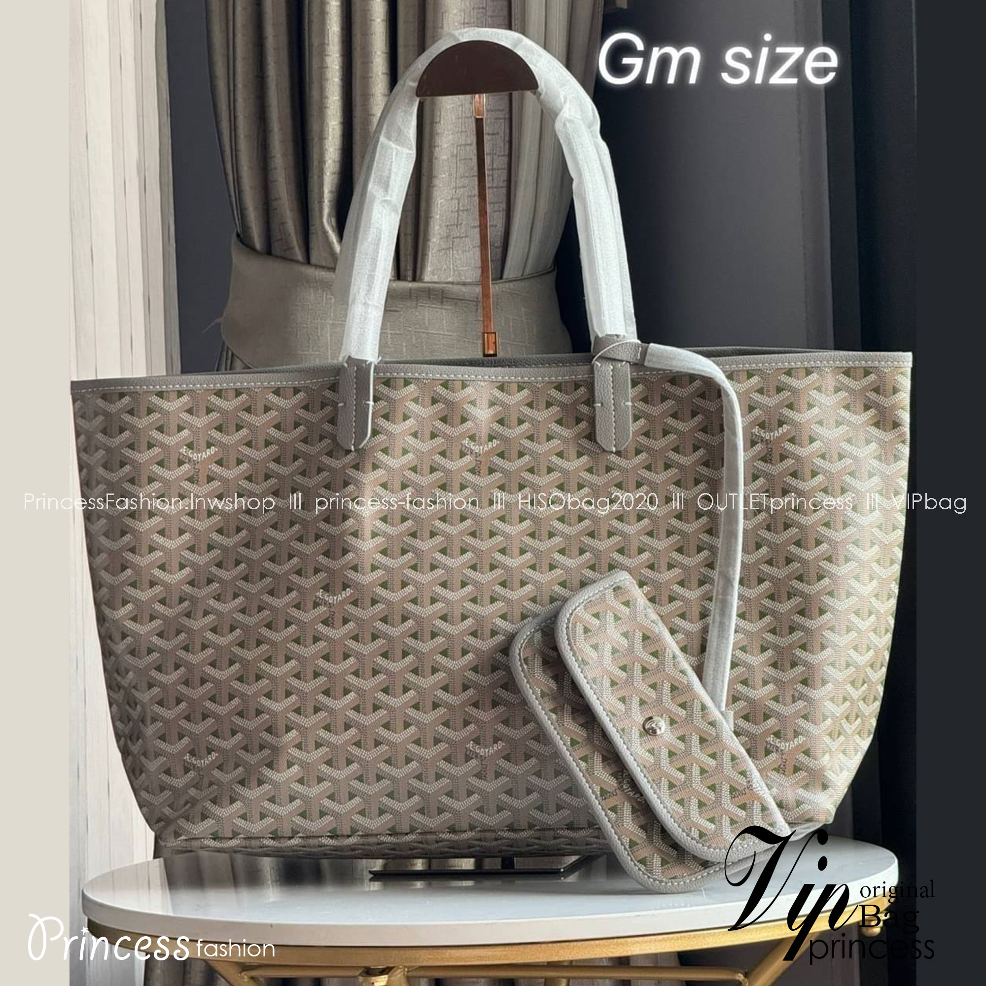 พร้อมส่ง 2 สี GM 40cm Goyard Saint Louis Claire-Voie GM Bag กระเป๋าทรงโท้ทใบใหญ่ เกรดออริ สลับแท้ 1:1 ใช้ต่างประเทศได้