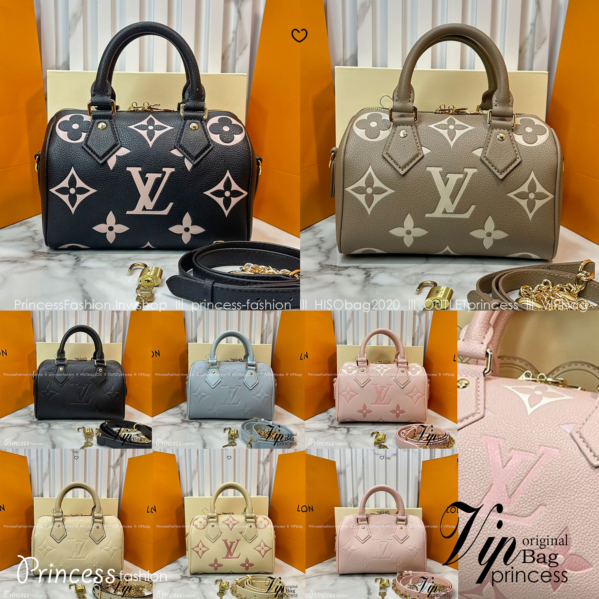 LV Speedy Bandoulière 20 Bag Monogram Empreinte Leather กระเป๋าสะพายทรงสปีดี้คลาสสิค สวยหรู กระเป๋าทรงหมอน รุ่นท็อปฮิต มีกุญแจล็อค