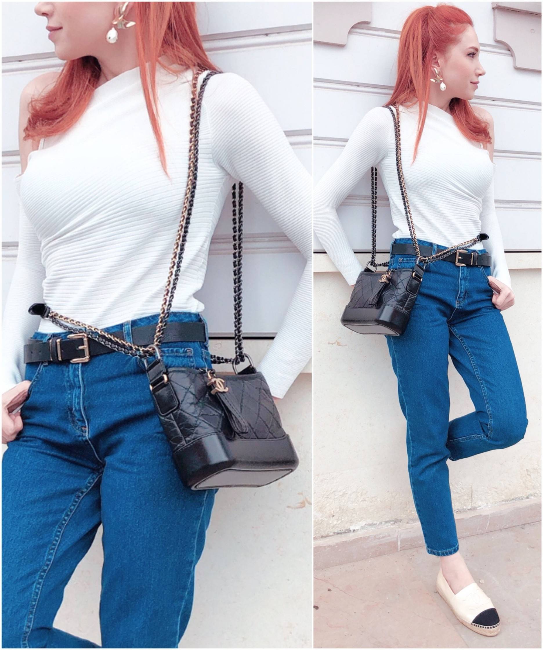 8" CHANEL SHOULDER BAG / CHANEL GABRIELLE HOBO BAG ไซส์คลาสสิค กระเป๋าสะพายข้าง/ไหล่ หนังสังเคราะห์ นิ่ม หรู มาพร้อมพวงกุญแจสัญลักษณ์แบรนด์ พิเศษ!! สายคล้อง jumbo font เพิ่มดีเทลความแพง อะไหล่พร้อมโซ่สะพายสีทองสลับสีเงินรมดำ สามารถสะพาย crossbody หรื