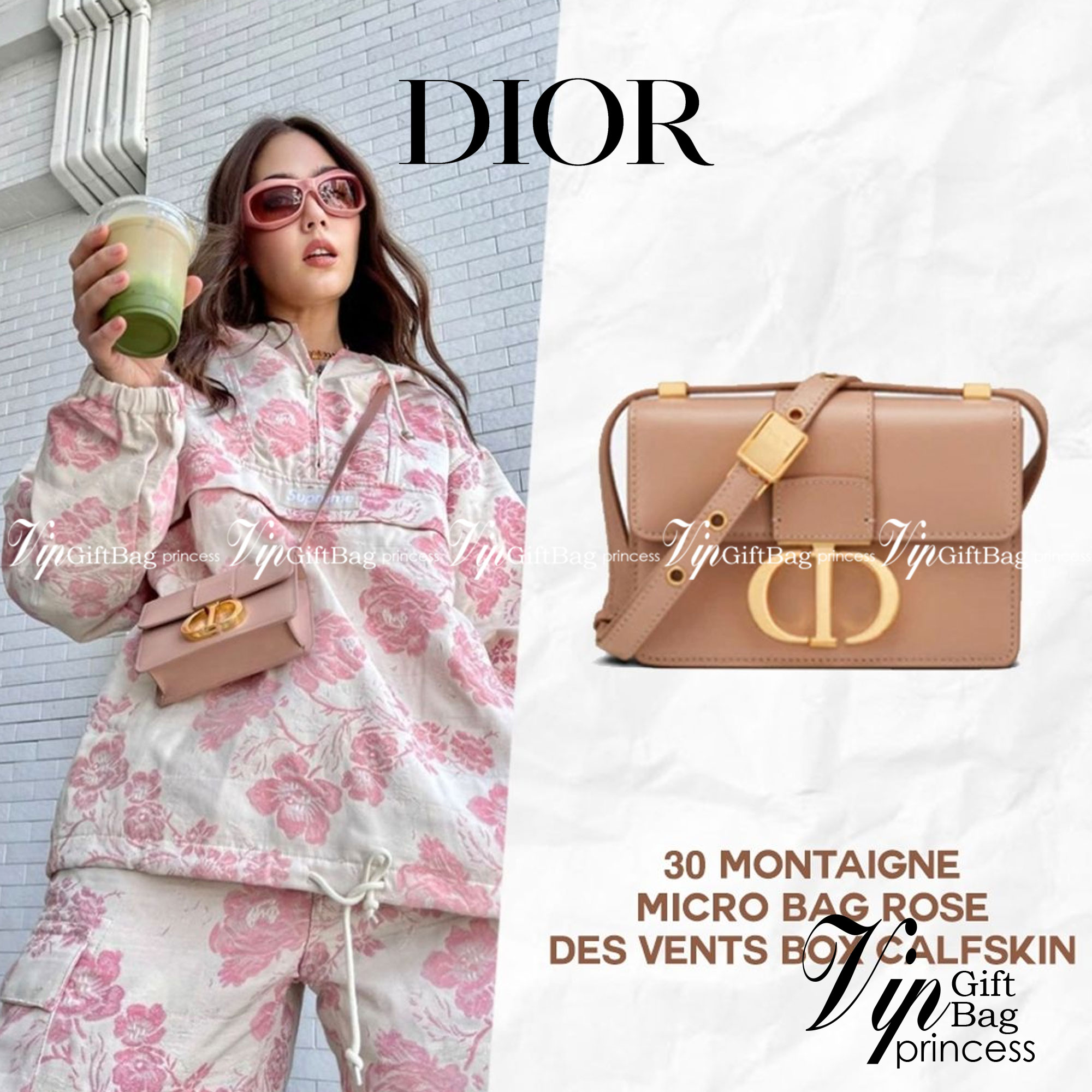 หนังแท้ DIOR Micro 30 Montaigne Bag พร้อมส่งที่ไทย เกรดเทพออริจินอลหนังแท้ สวยมากค่ะ ภาพสินค้าถ่ายจากงานขายจริง ใช้งานต่างประเทศได้ สายสะพายหนังยาวถอดได้ปรับระดับได้ จะสะพายไหล่หรือ CROSSBODY ก็ดูดีลุ๊คนี้คุณหนูมากค่ะ ไอเท็มนี้แนะนำไม่มีเอ้าท์ค่ะ ภาพถ่ายส
