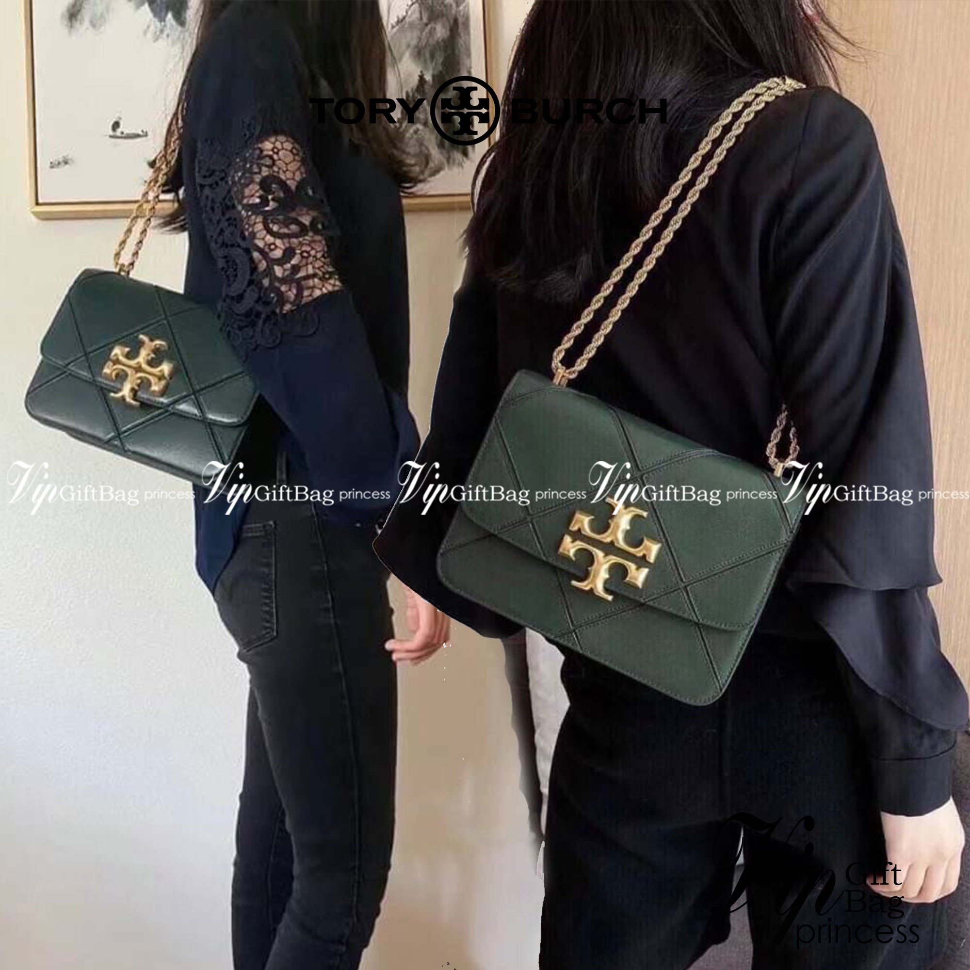 สวยจริงคุณภาพสูง ไม่จกตาค่ะ!! TORY BURCH ELEANOR QUILTED CONVERTIBLE SHOULDER BAG ((73590)) พร้อมส่งที่ไทย ใครรออยู่ห้ามพลาด จำนวนจำกัดค่ะ!! อีกรุ่นที่น่าครอบครองมากๆค่ะ😘 กระเป๋าสะพายข้างและทบสายเป็นคล้องไหล่ได้ หนังแท้ชั้นดีที่สุด ทำลายเหลี่ยมตัด