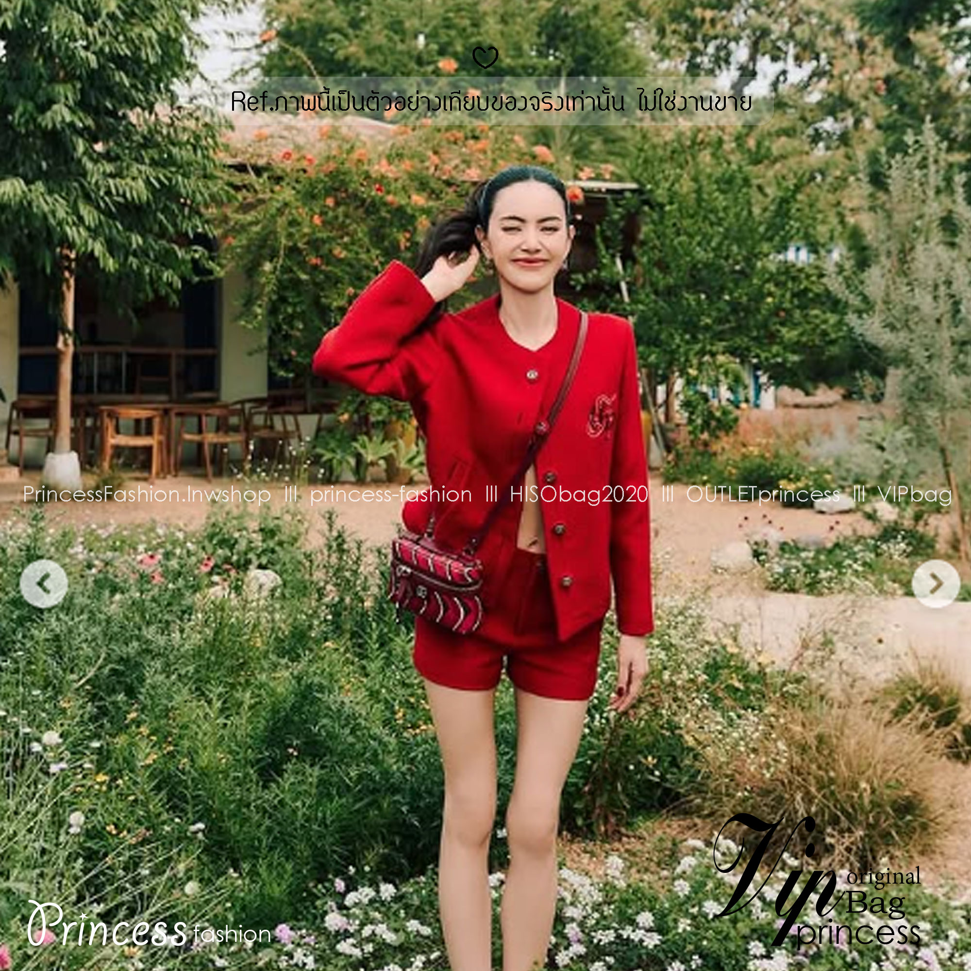 GUCCI Lunar New Year Printed super mini bag กระเป๋าสะพายทรงใหม่ สีแดงขับผิวรับทรัพย์ ลวดลายรูปงูในตำนานเสริมความงดงามสวยหรูโดดเด่นอย่างลงตัว