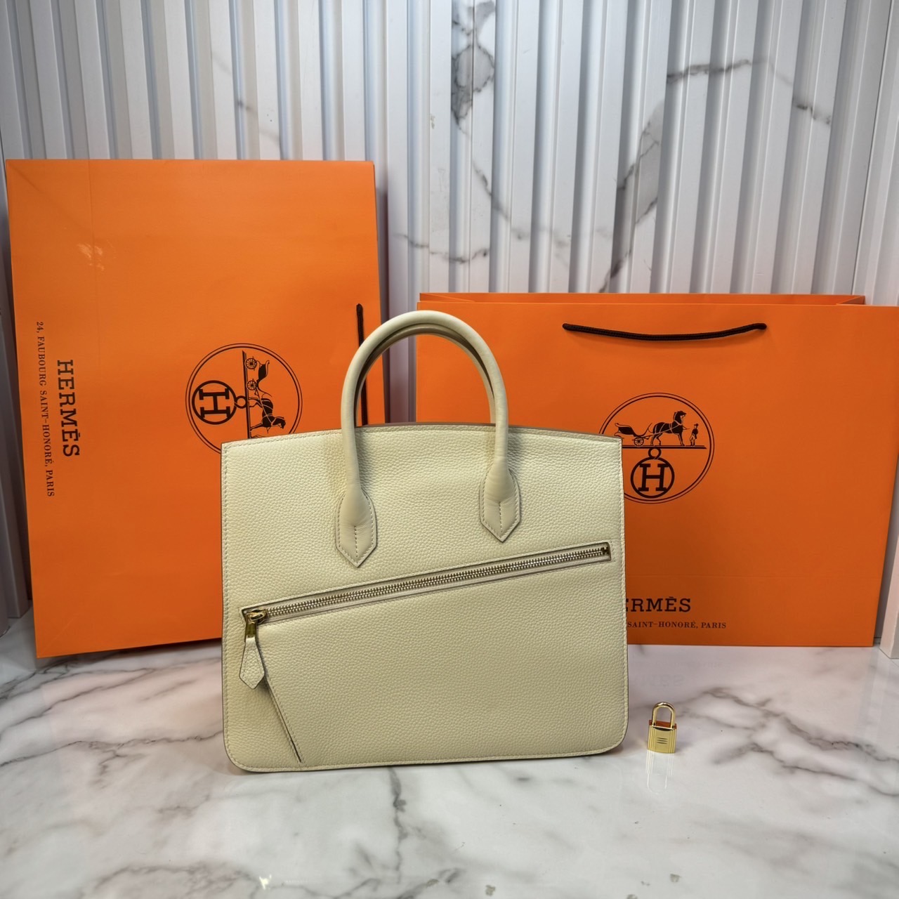 ORI หนังแท้ | Hermes Birkin Desordre 30 Bag กระเป๋าสะพายดีไซน์ใหม่ หรูหรา