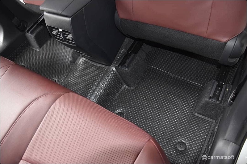 พรมกระดุมเม็ดเล็กรีดขอบ COROLLA CROSS สีดำ สวยงาม ทนทาน เข้ารูป เต็มคัน