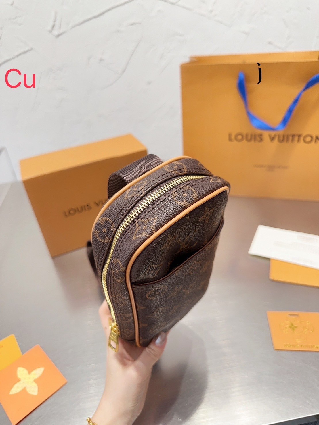 LV monogram pochette Gange Crossbody Bag / LV BELT BAG พร้อมส่ง กระเป๋าคาดอกลายโมโนแกรม ขนาดกะทัดรัด ใช้ได้ทั้งชายหญิง