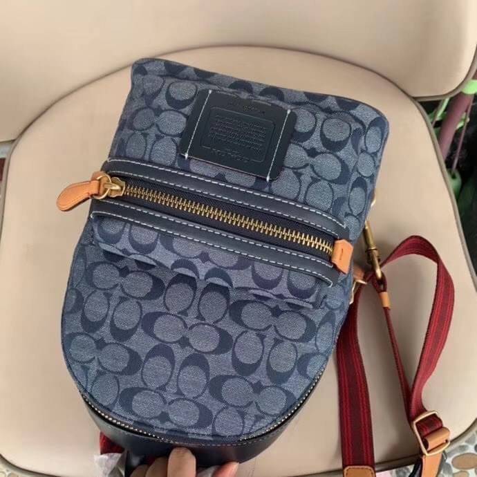 Coach Academy Pack In Signature Chambray